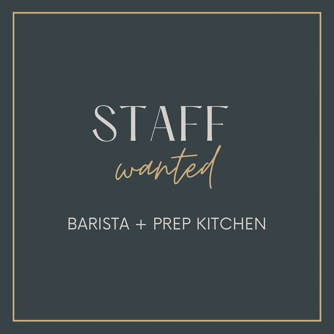 We&rsquo;re looking for staff to join our team 🤙🏽

Are you an experienced barista? We&rsquo;ve got a position available for 3-4 days a week starting asap 🤎 

We&rsquo;re also looking for someone to join our prep kitchen team in Ulladulla. If you h