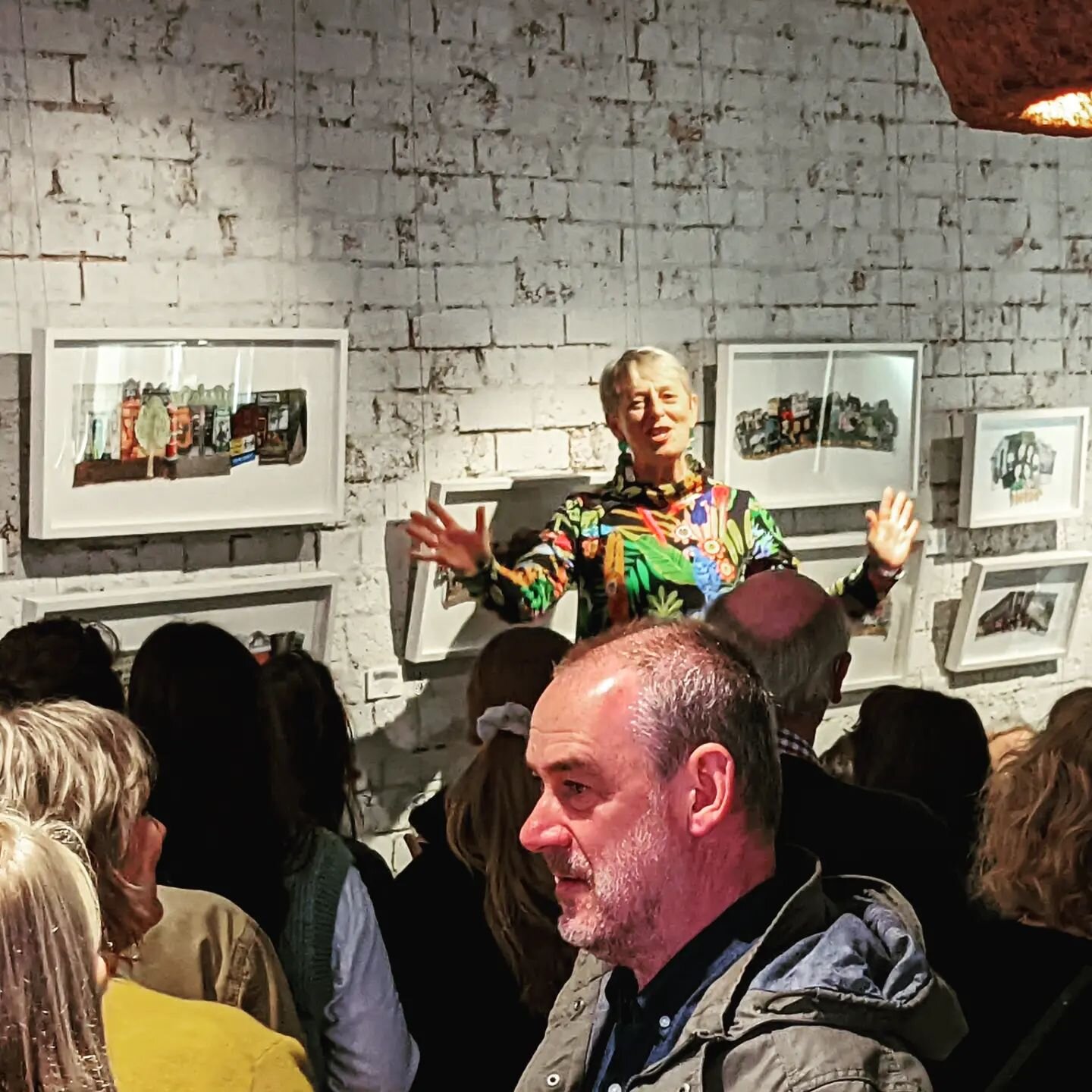 Well what a night it was for the opening of @sallydarlisonartist  art exhibition at @littlelocal_dc !! It was lovely to see so many turnout for the event...even a sudden hail storm didn't stop the crowd from adoring and purchasing most of the artwork