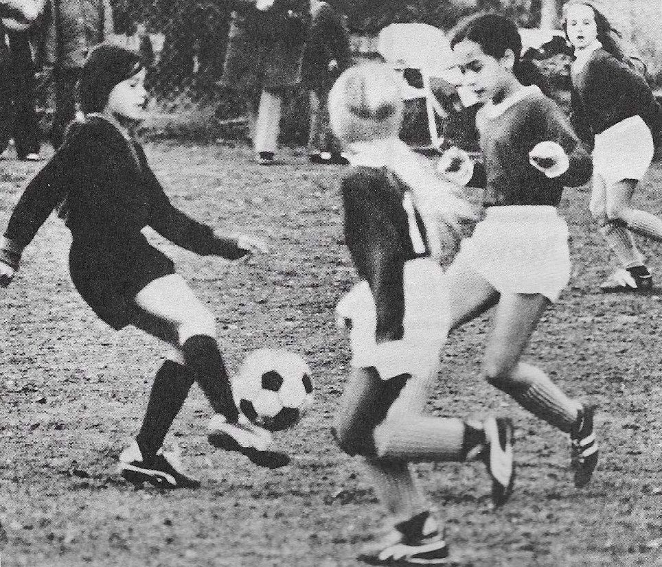 It's 1973 and in the first year of state girls' cup play, the Cyclones meet the Cheetahs. It's conceivable that their granddaughters are playing for the same trophies this weekend at Starfire. #TBT