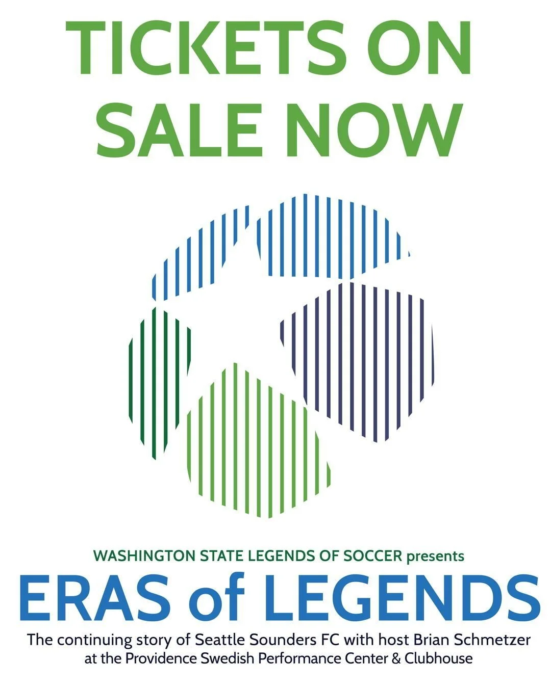 It promises to be a special night of stories spanning five decades. Seating is limited, and tickets are ON SALE NOW via WASocccerLeagenders.org