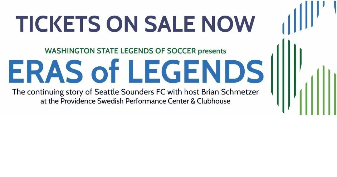 Our silent auction items for the Nov. 18 Eras of Legends are worthy of a museum or at least someone's prominent bookshelf. 
&bull; Sounders FC 2025 team-signed jersey 
&bull; Sounders FC team-signed soccer ball 
&bull; Sounders FC 2026 season Suite (