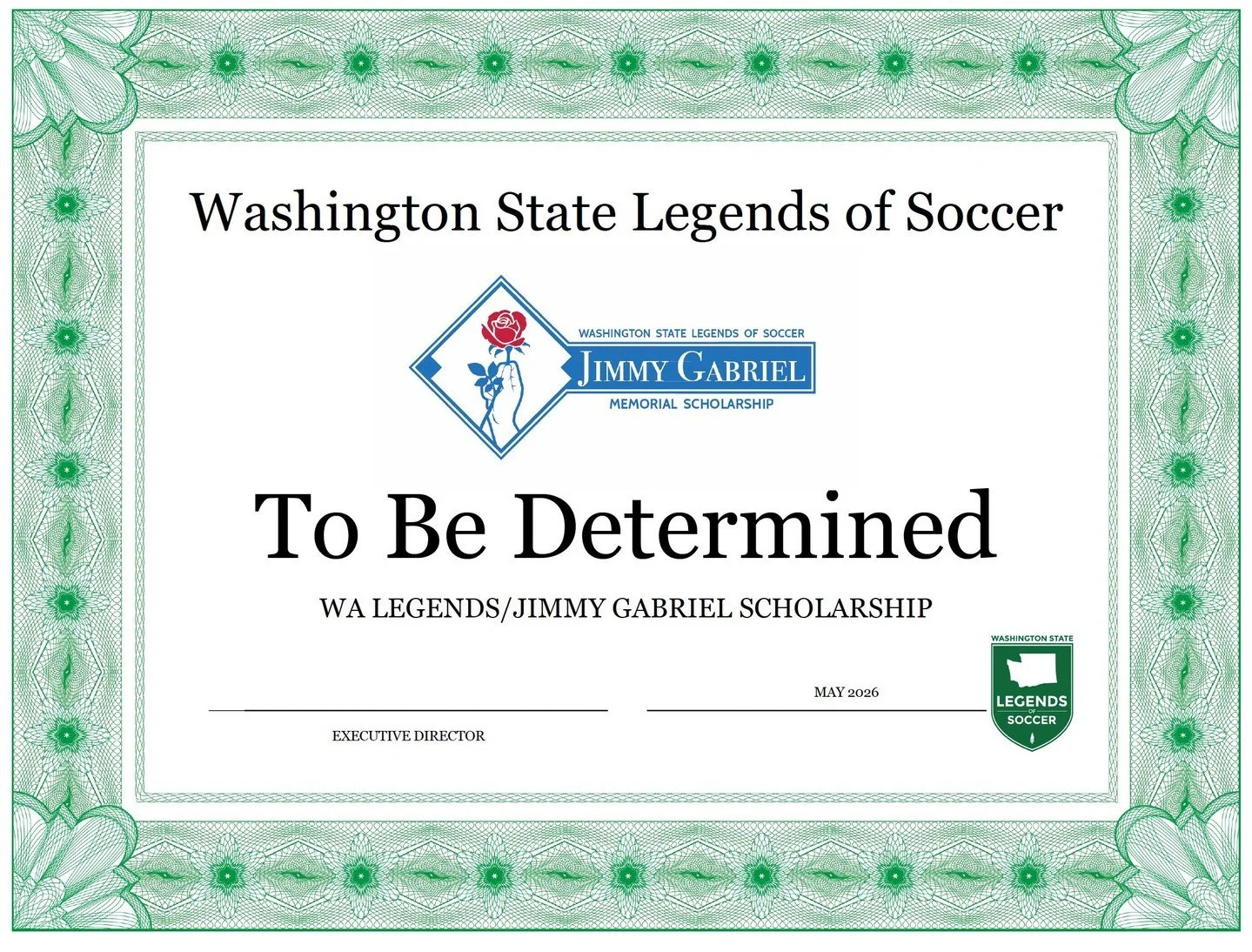 Do you know someone whose name could be on this certificate as a Jimmy Gabriel Memorial Scholarship recipient? Let them know this is the final weekend prior to the March 31 application deadline. Application information and a link is available on our 