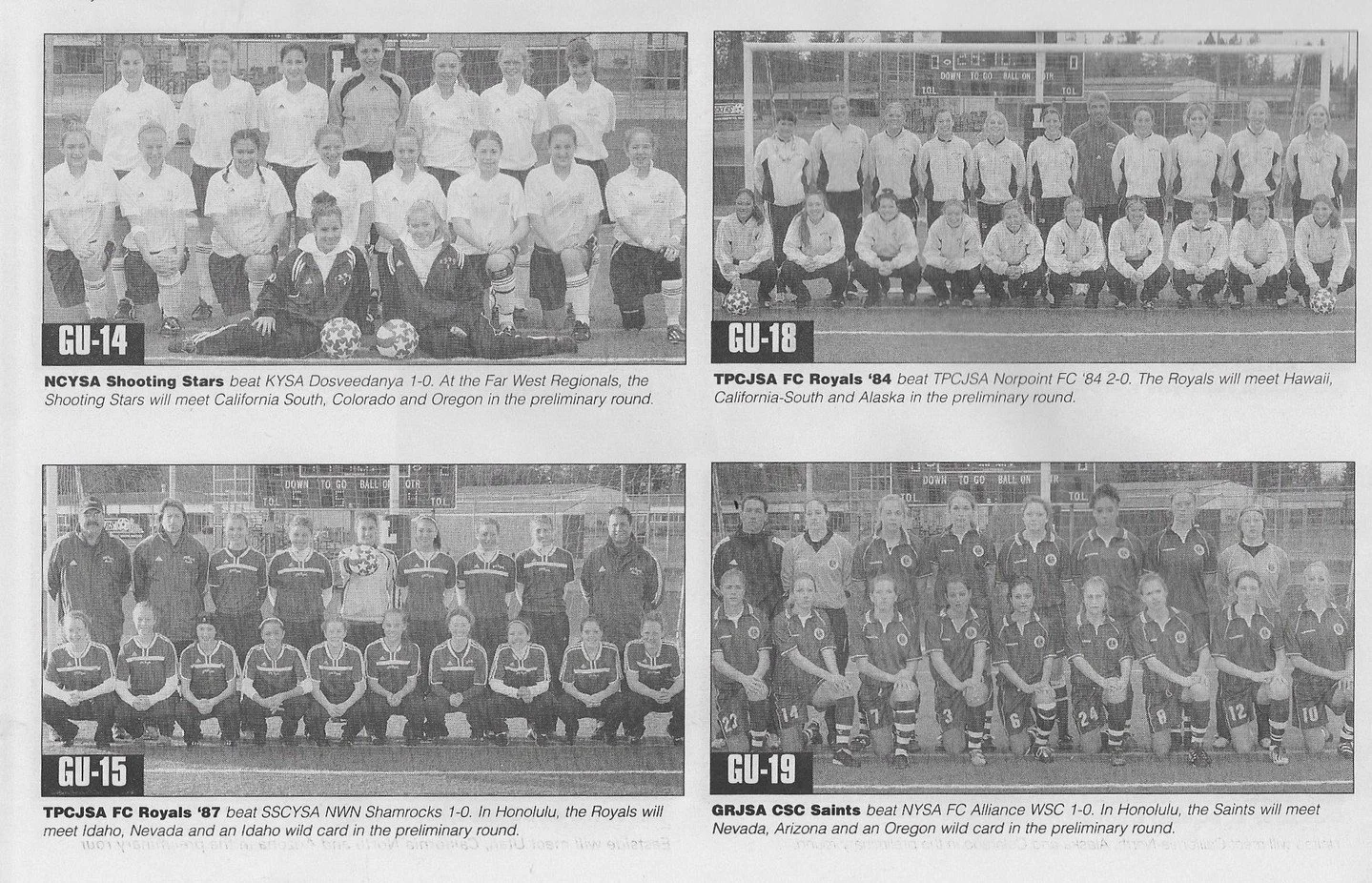 It's both Mothers' Day and the semifinals/finals for Washington Youth Soccer's girls state championships this weekend. Have a look at these 2003 state winners, some who now might very well be moms themselves. #TBT