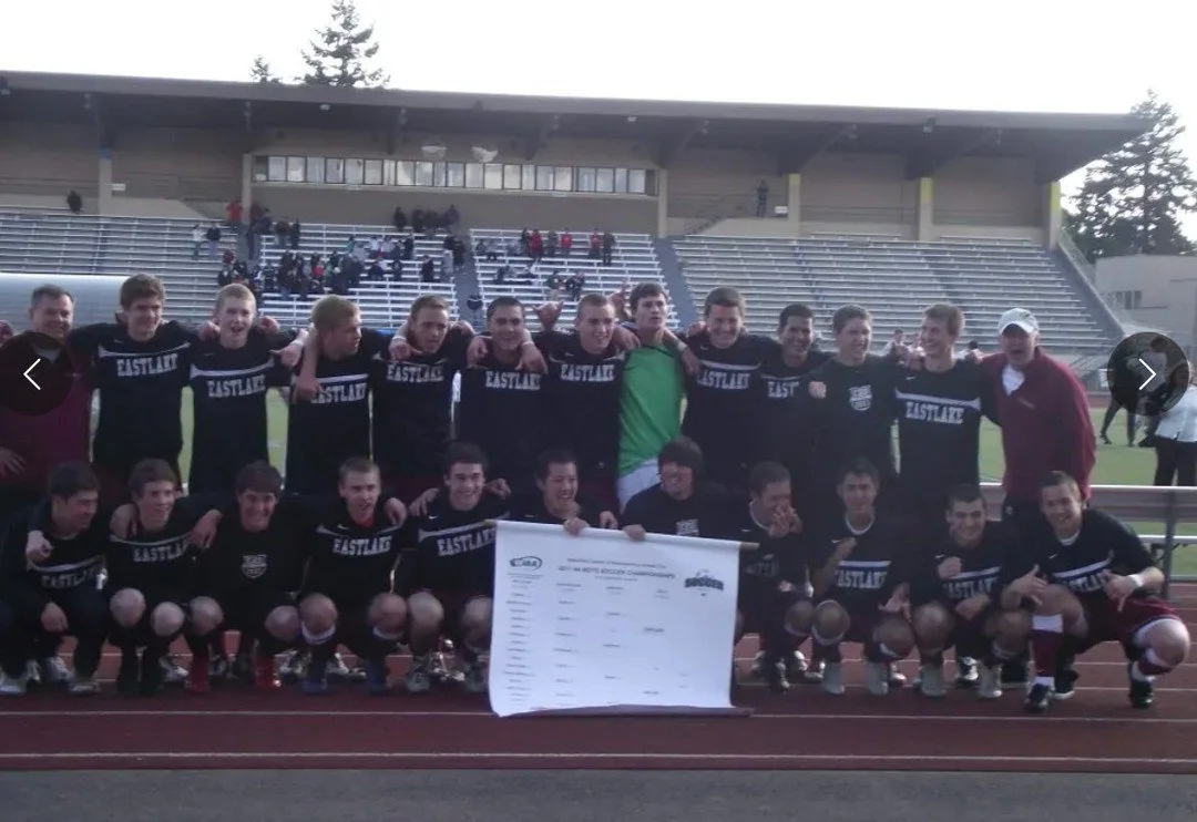 It's down to the final four in boys' 4A, 3A, 2A and 1A this weekend. Who will be left on Saturday to pose with a bracket and the trophy, such as Eastlake, here in 2011? #TBT