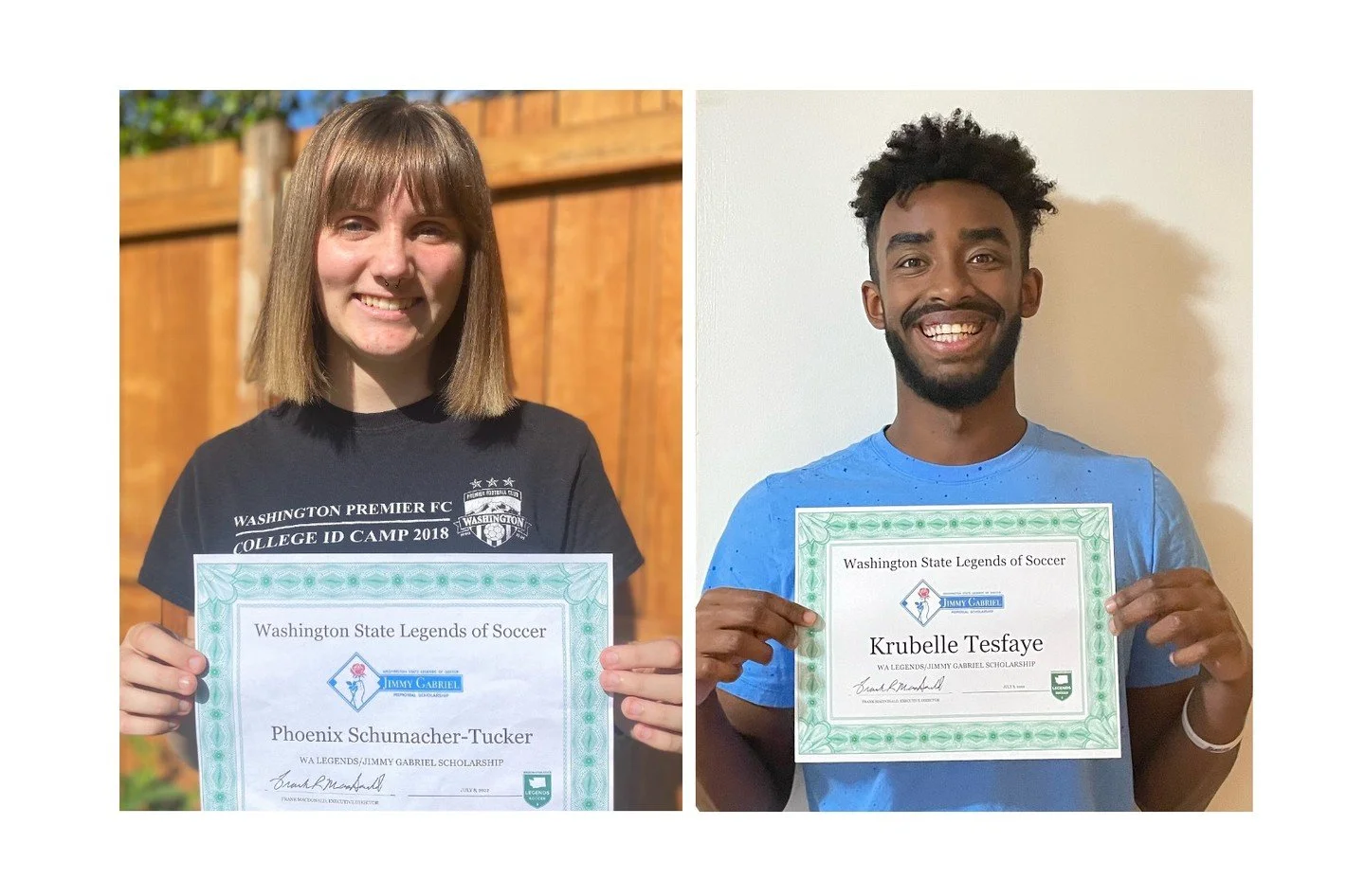 Commencement may be the end of high school, yet it's the beginning of a new life chapter. Our recent Jimmy Gabriel Scholarship recipients will soon begin that journey. Below are two members of our Class of 22 recipients, Phoenix Schumacher and Krubel