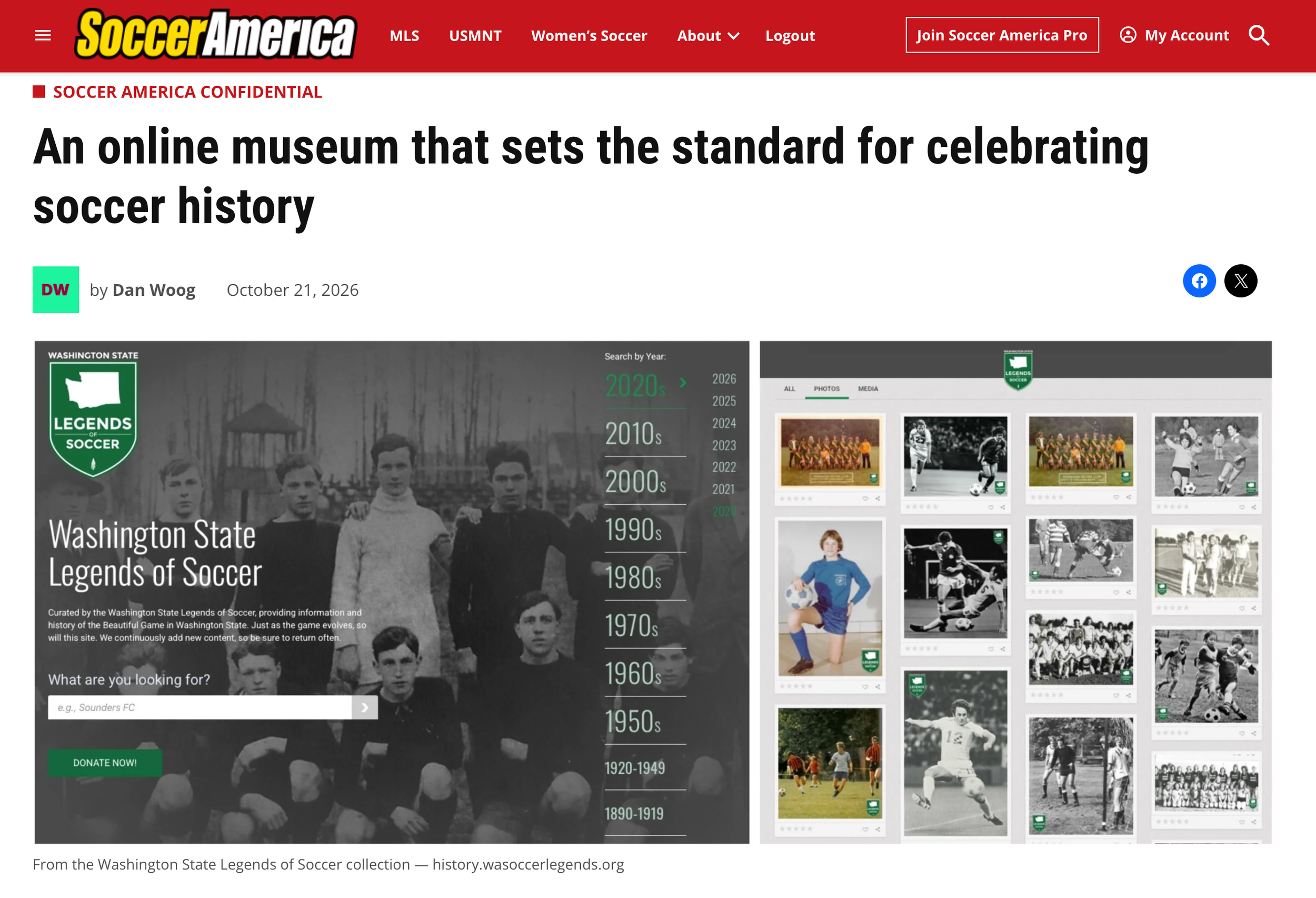 ‘The best site for a state’s soccer heritage in the country’