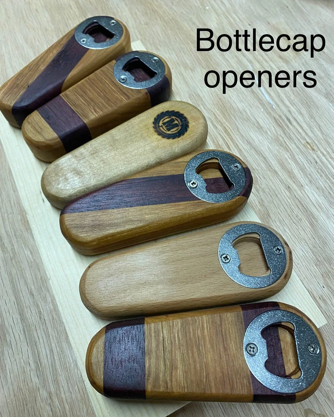 Upcoming items &hellip; bottle cap openers. (Can be engraved)
#mooneycrafts #woodwork #giftideas