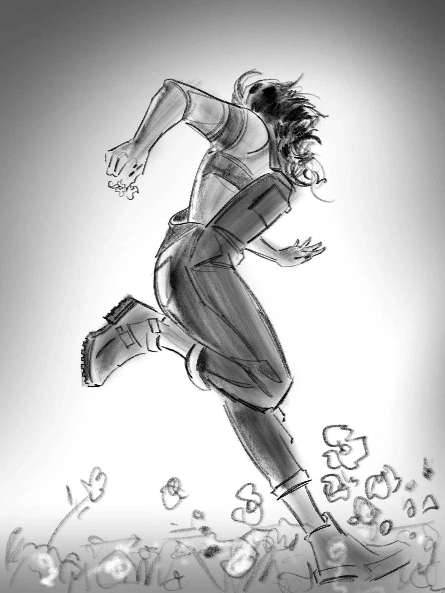 Girl Running Away Tumblr
