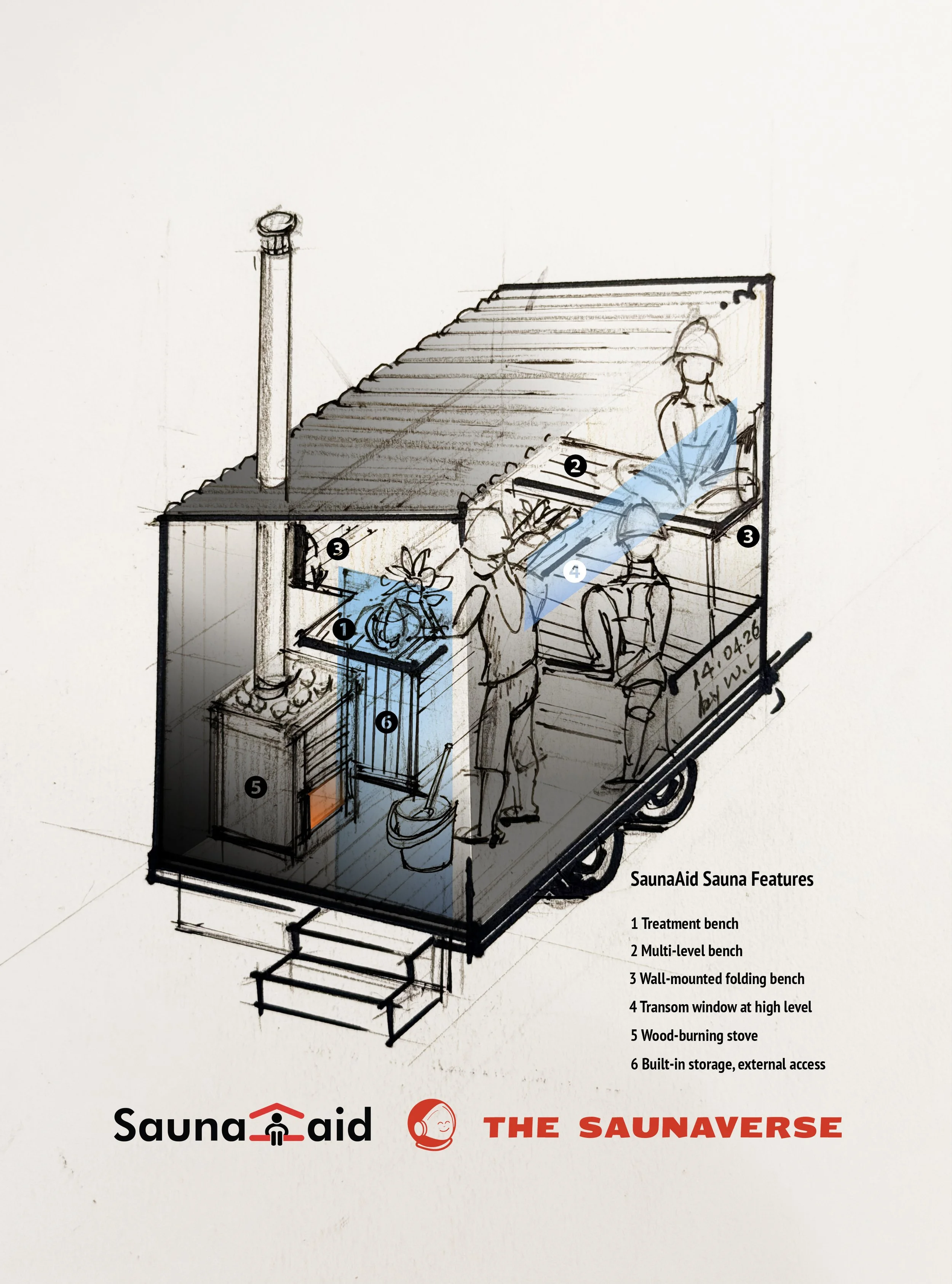 Help to build a Sauna in 24 hours for Sauna Aid