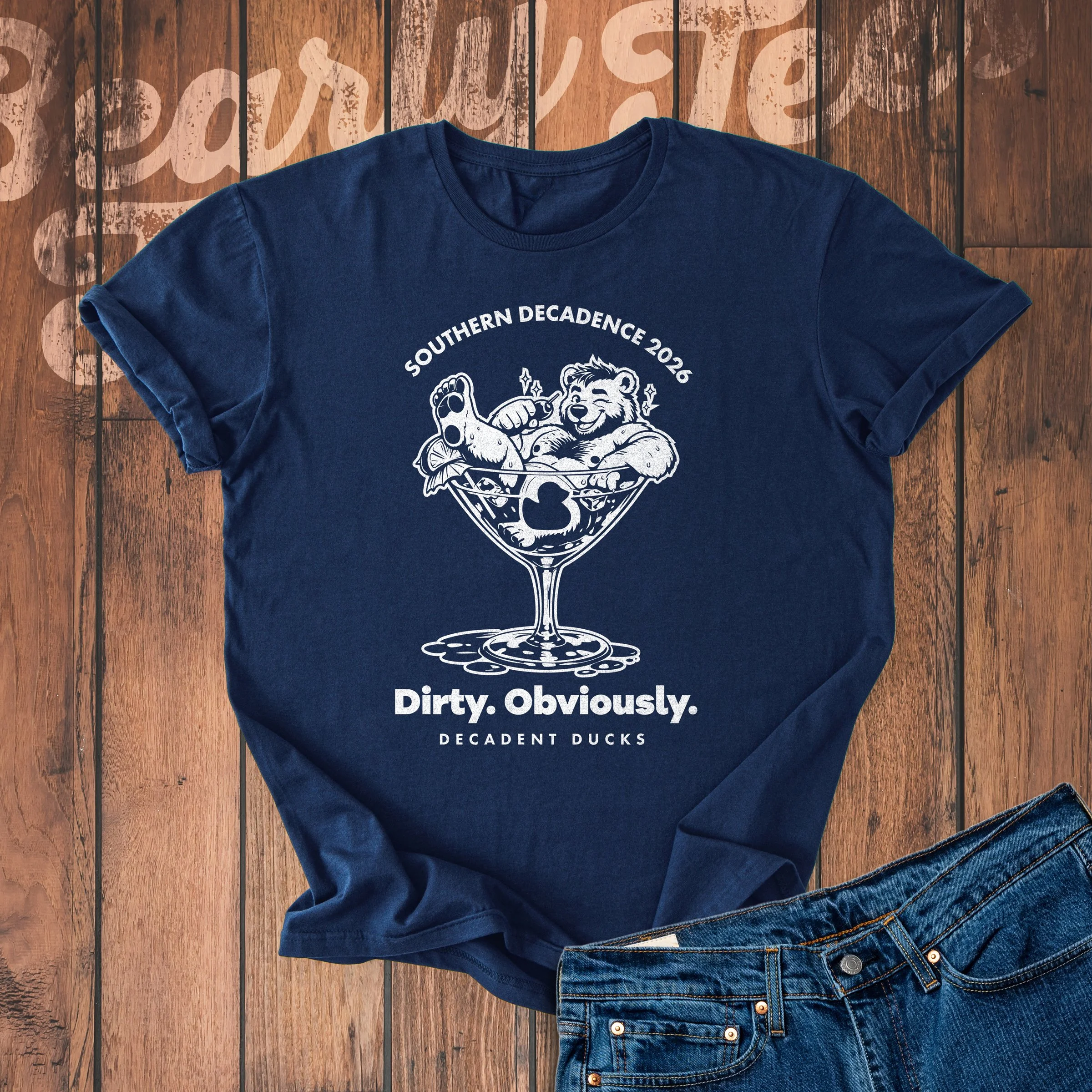 2026 Themed Ducks T-Shirt Navy Blue