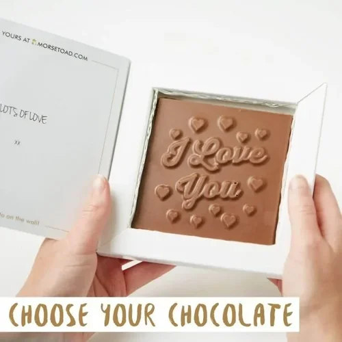 Chocolate message gift
