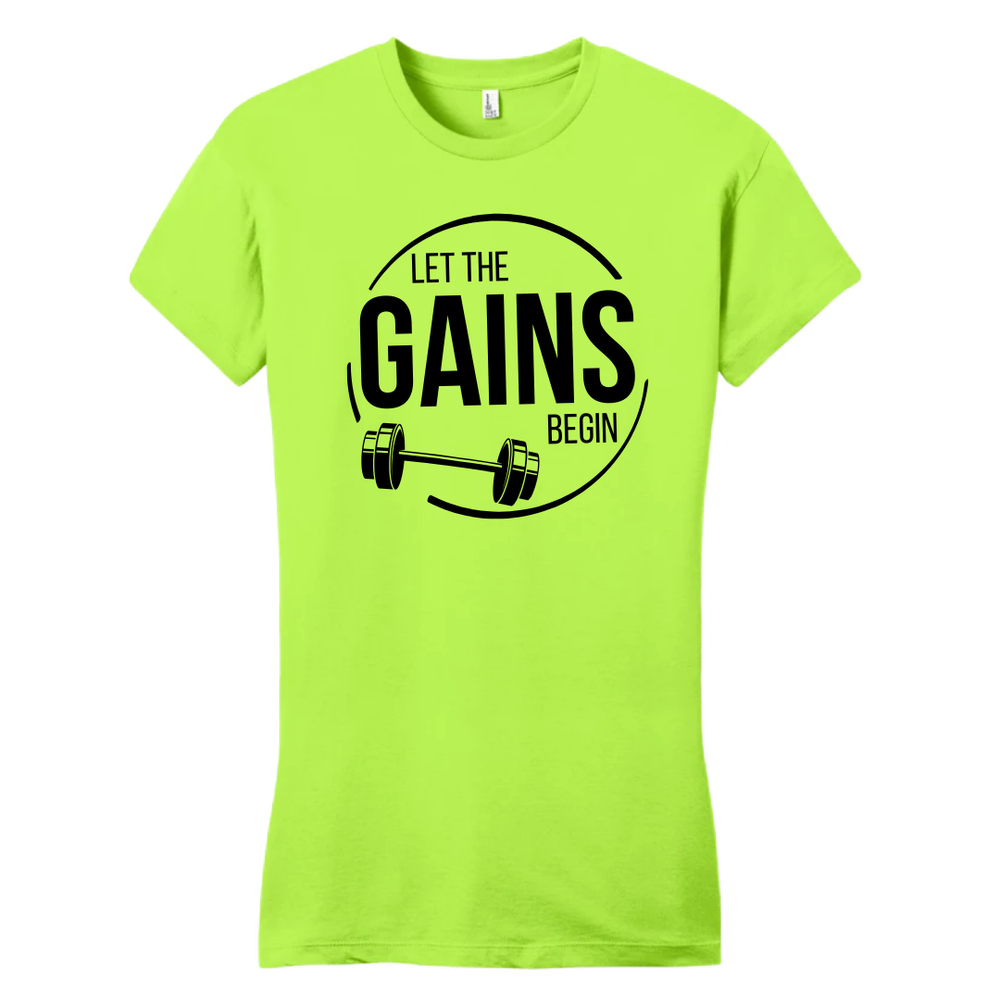 Let The Gains Begin T-Shirt – Gummy Mall