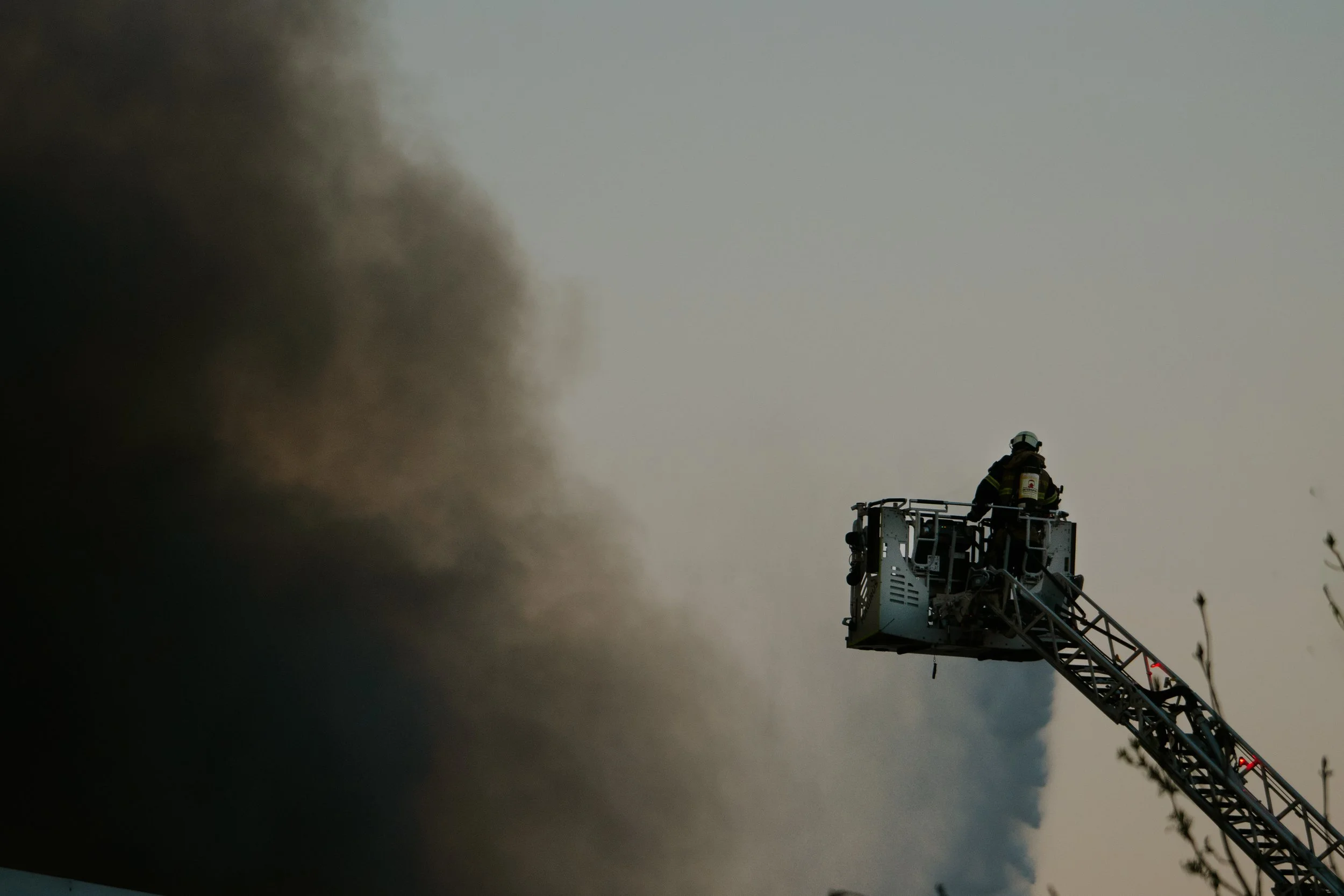 Fire at Sallerupsvägen, Malmö.