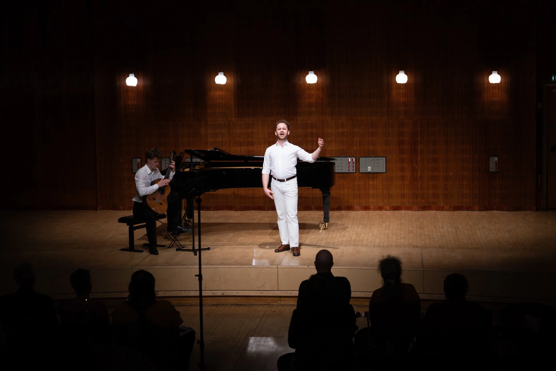 Tenor Joar Sörensson during his masters concert at Det Kongelige Danske Musikkonservatorium, Copenhagen.