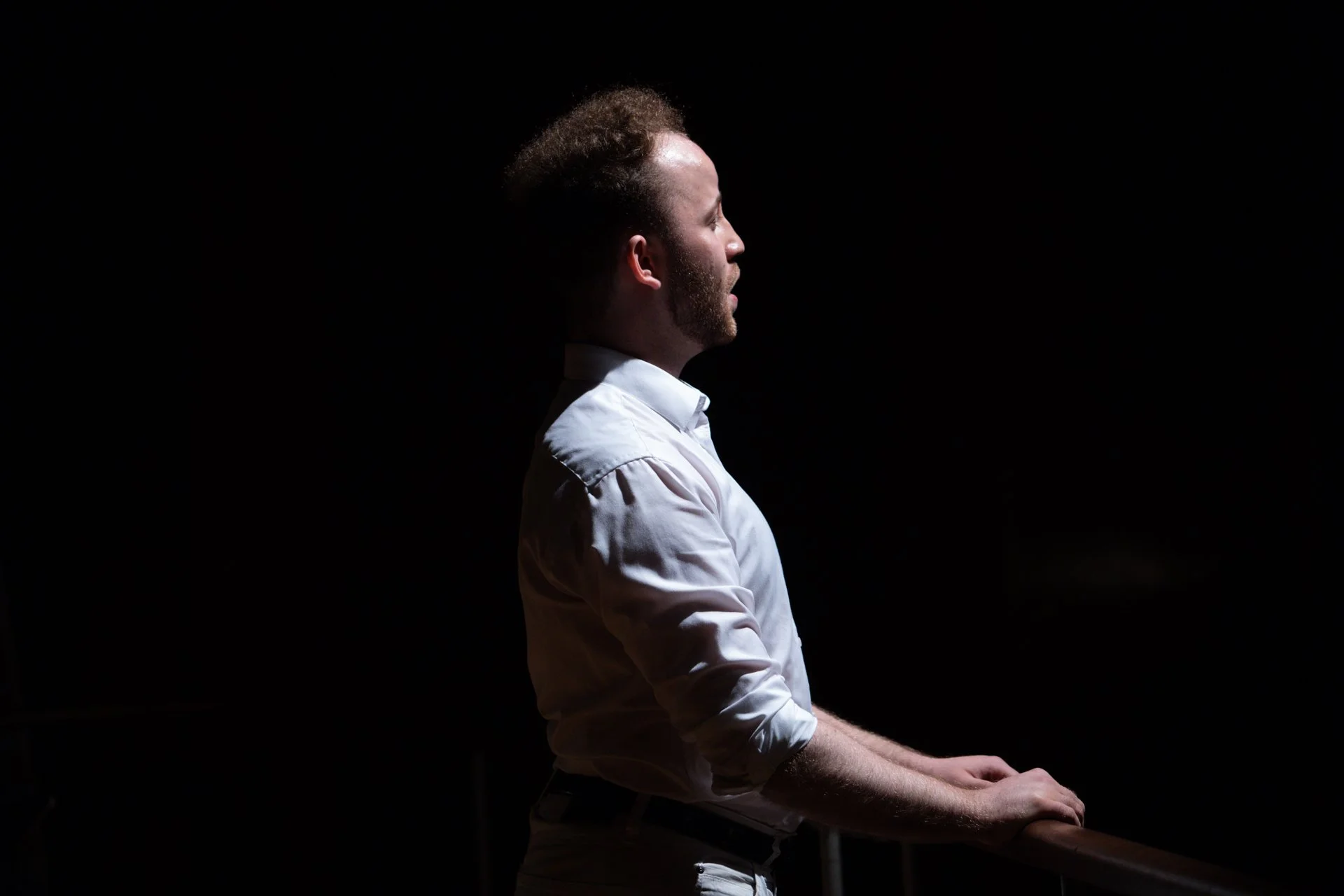 Tenor Joar Sörensson during his masters concert at Det Kongelige Danske Musikkonservatorium, Copenhagen.