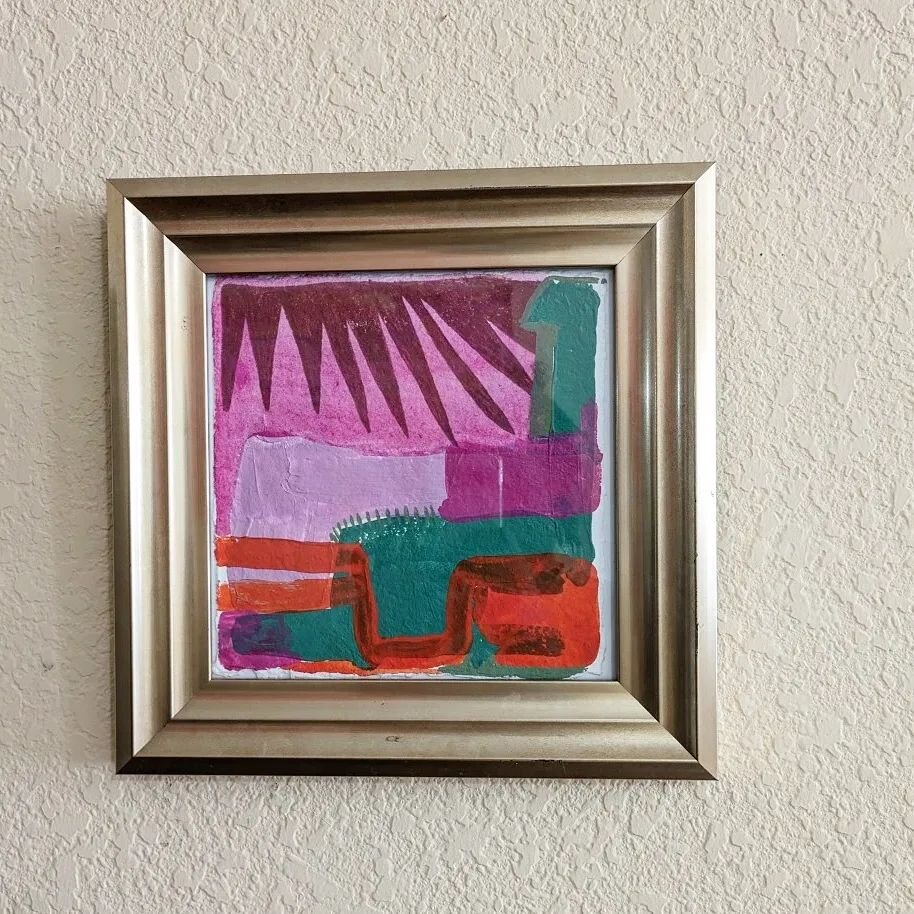 The best part about painting abstracts on paper is seeing the finished product framed and on display. 

Pictured: Mango y Fraises con Tajin. View more small works on paper at jonellmelvillestudio.co

#jonellmelvillestudio #abstractpainting #modernart