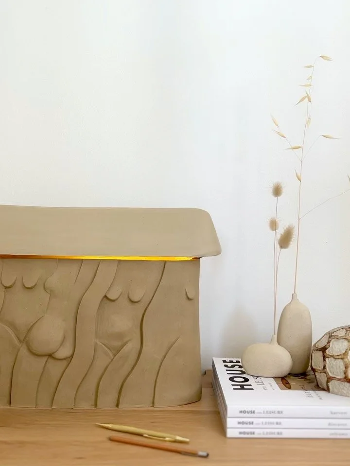 I&rsquo;ve been exploring relief work that echoes the language of our bespoke tiles. Where soft curves meet sharp edges, shaping a distinctly feminine rhythm✨

This exploration has now extended into lighting, and I&rsquo;m so excited to share the fir