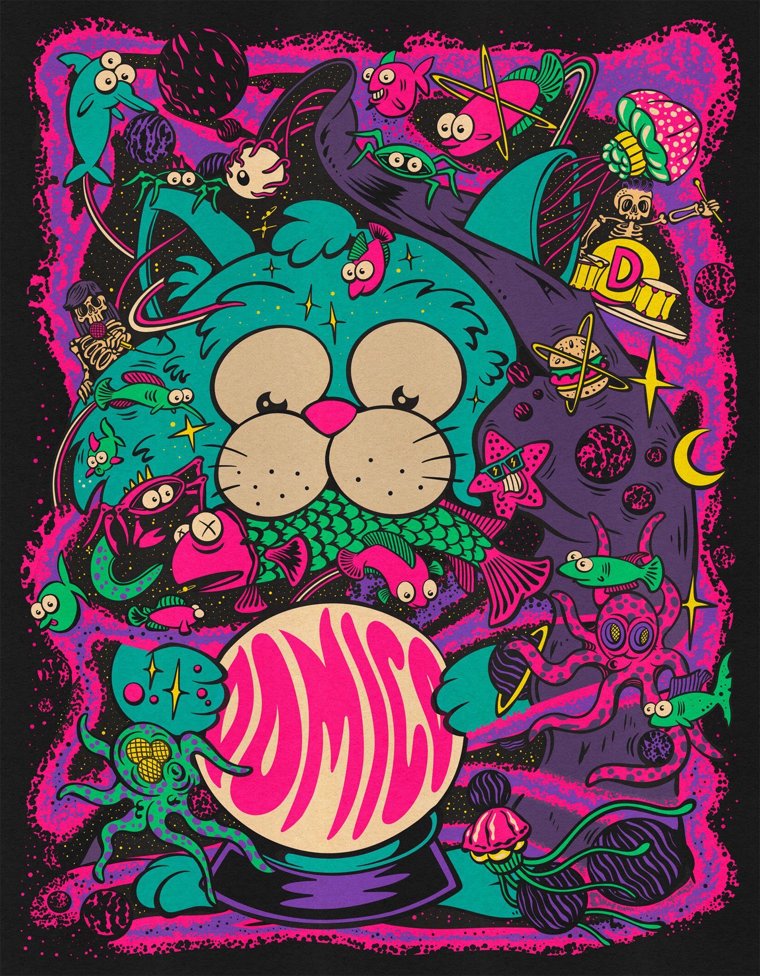 Domico_alternative rock band_Wizard Cat_T-shirt design.jpg