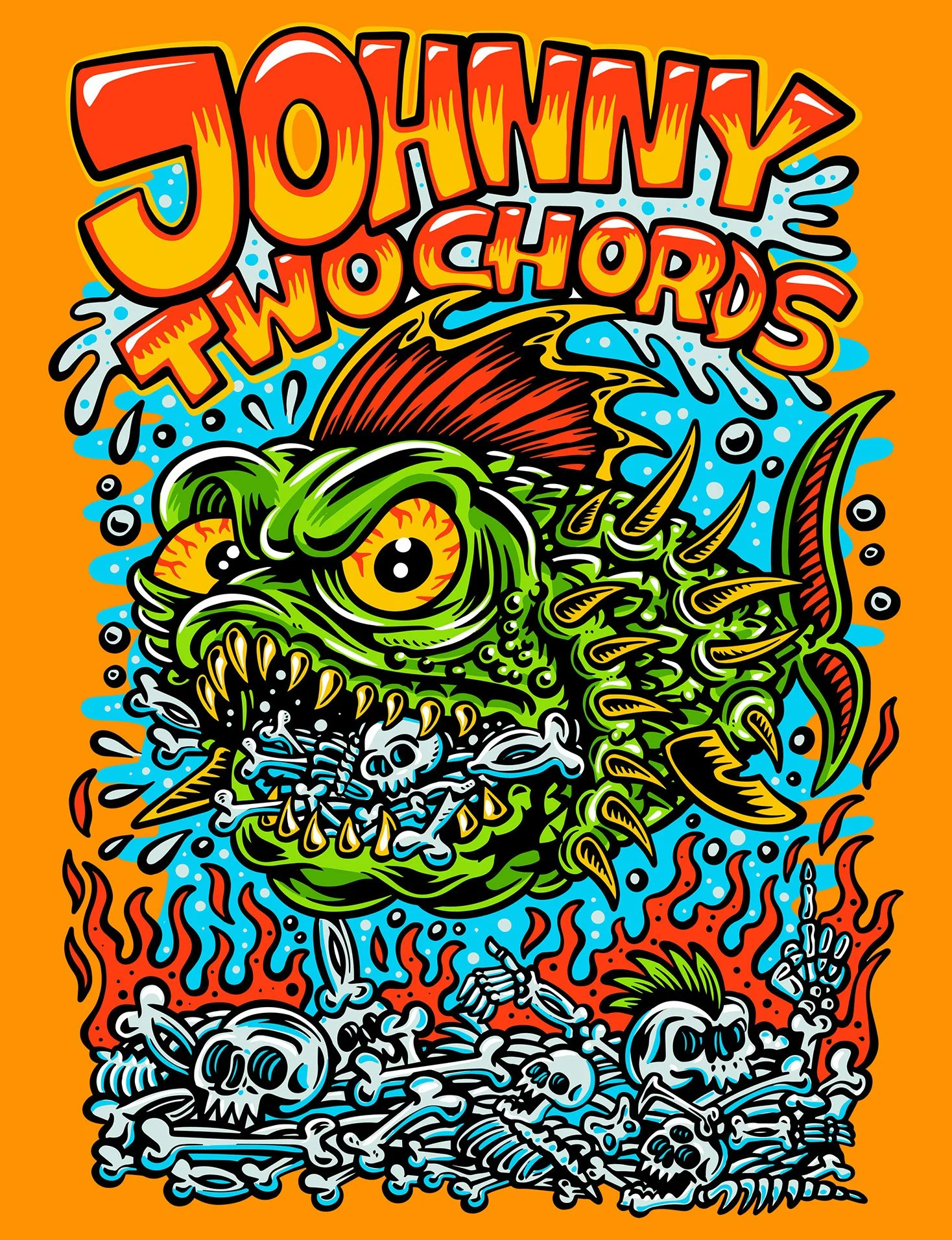 Johnny Two Chords - Joe Tamponi Lowbrow Art & Illustrations
