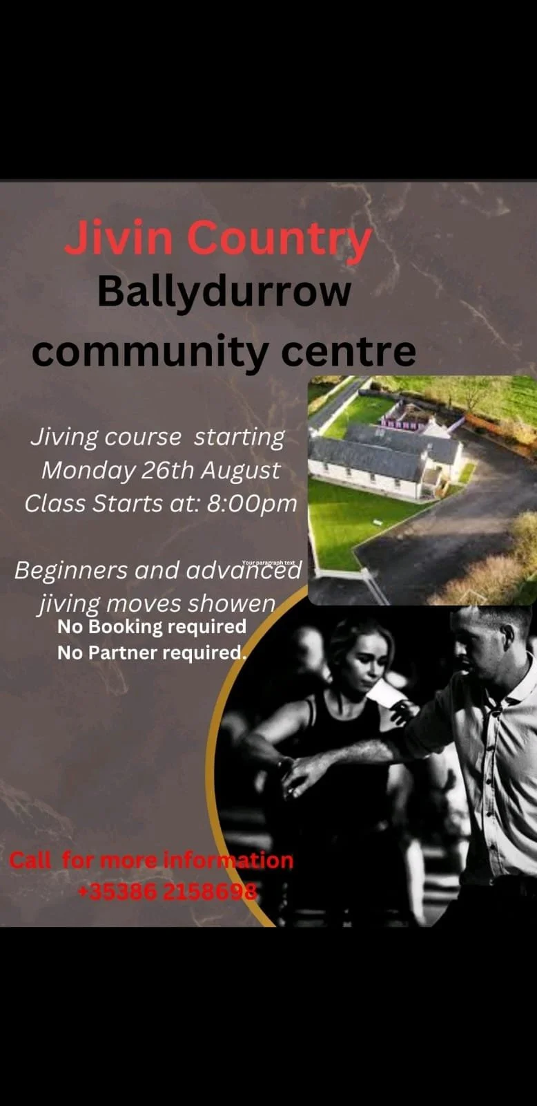 Jivin Country - Classes for all levels every Monday night - Ballydurrow Community Centre @ 8pm