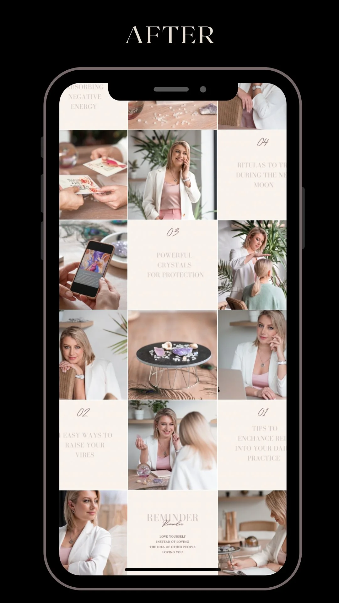 Personal branding photography, creating instagram content and instagram feed, digital marketing