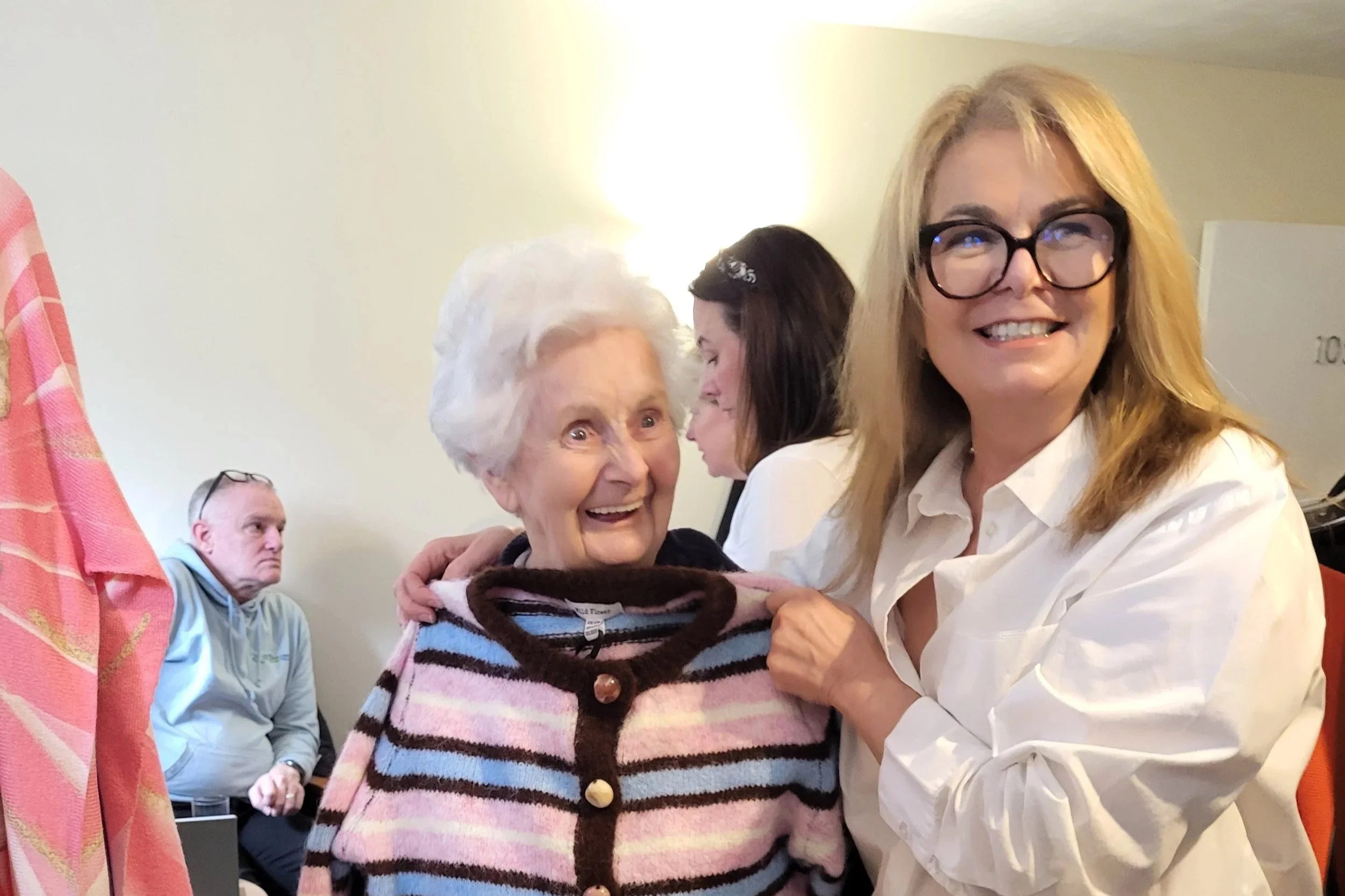 Pop-up shop brings the high street to care home lounge