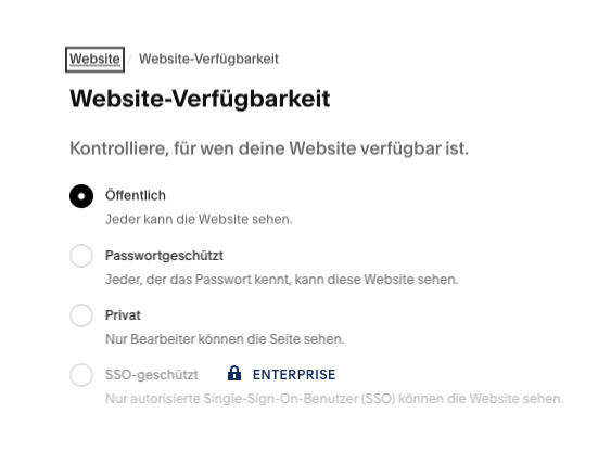 Mit einem Klick kannst du deine Squarespace Website veröffentichen