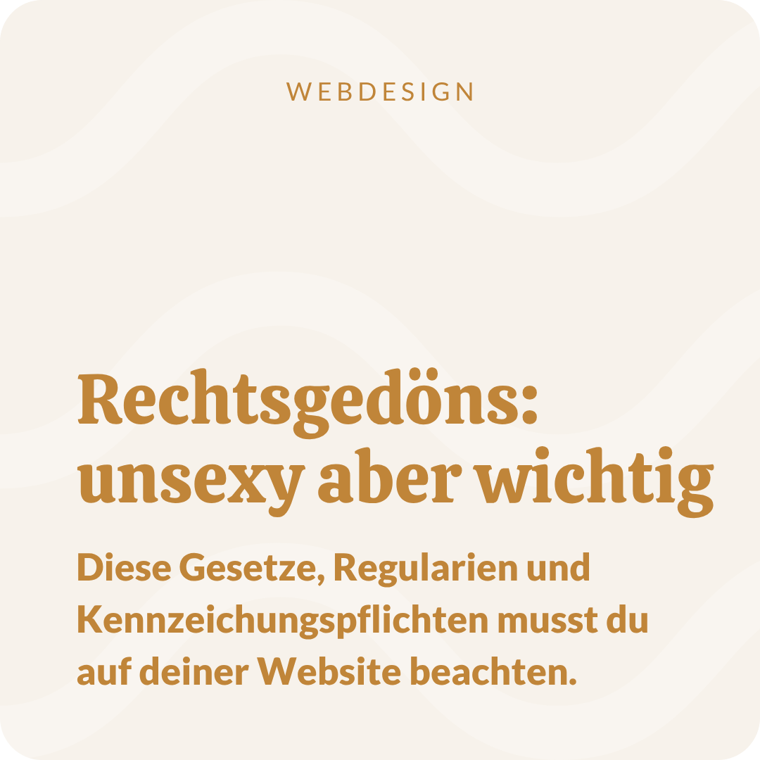 Rechtsgedöns: Unsexy aber wichtig für dich. Hier bekommst du einen Überblick.