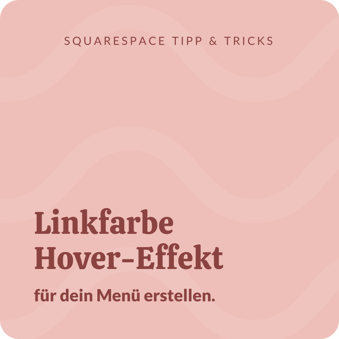 Hover Effekt für Menü-Links einstellen