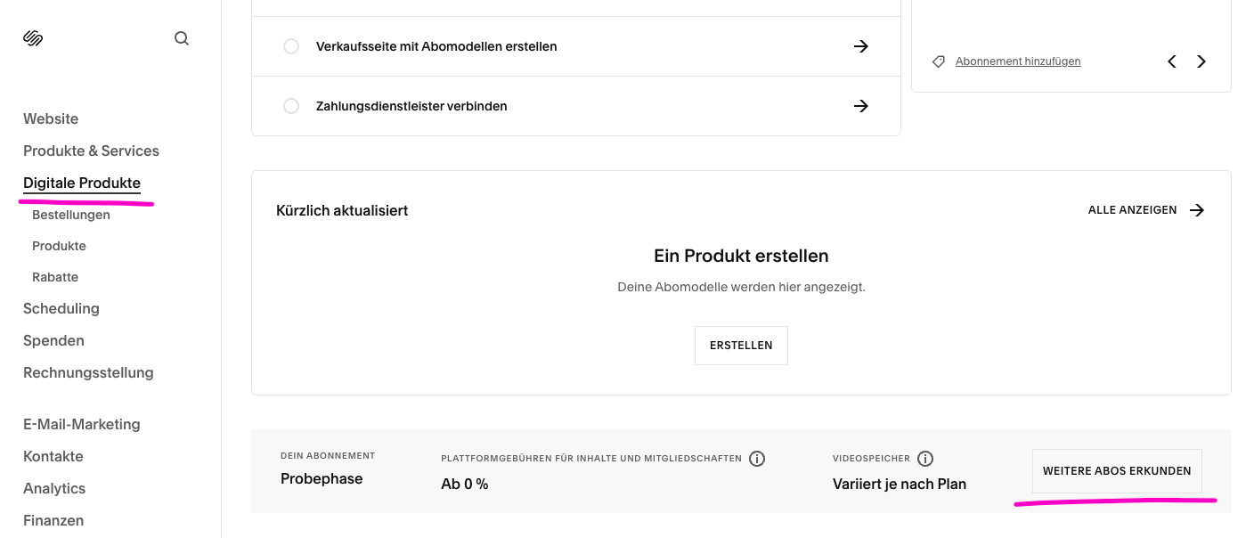 Squarespace Kosten durch Add-Ons senken