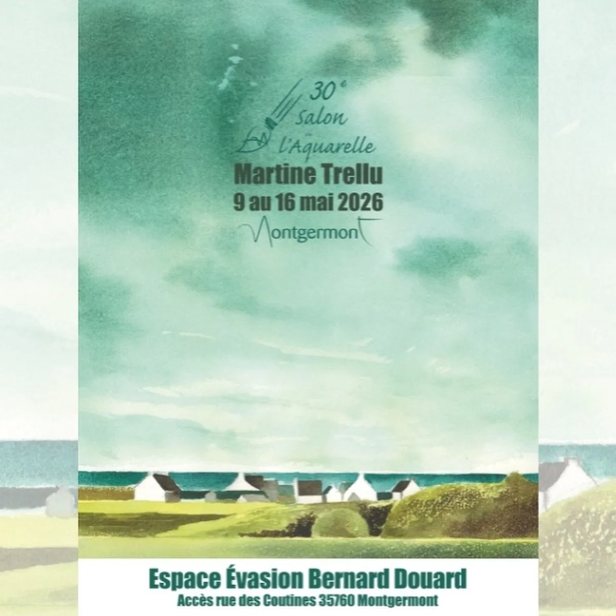 [ENG] Excited to share that this is my third year participating in the Annual Juried Watercolor Exhibition in Montgermont, France! The exhibition will take place from May 9 to May 16, 2026: I&rsquo;d love for you to stop by if you&rsquo;re nearby. A 