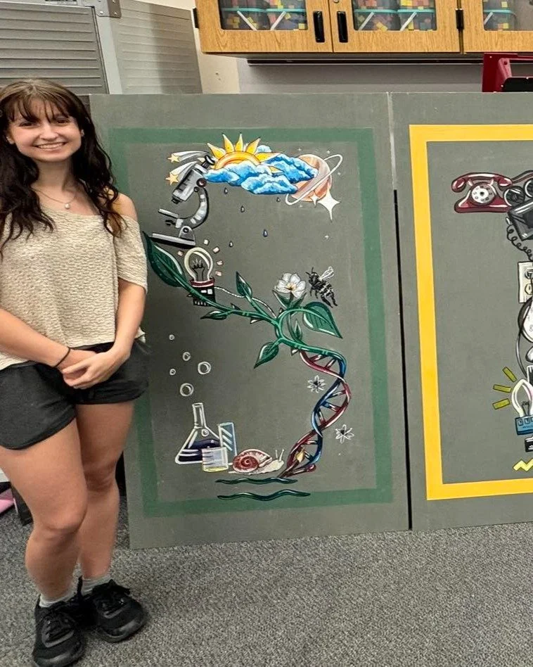 We commissioned Columbia College senior, Amanda Szydlowski to create our new mural for the JMS Innovation Lab. We love it!