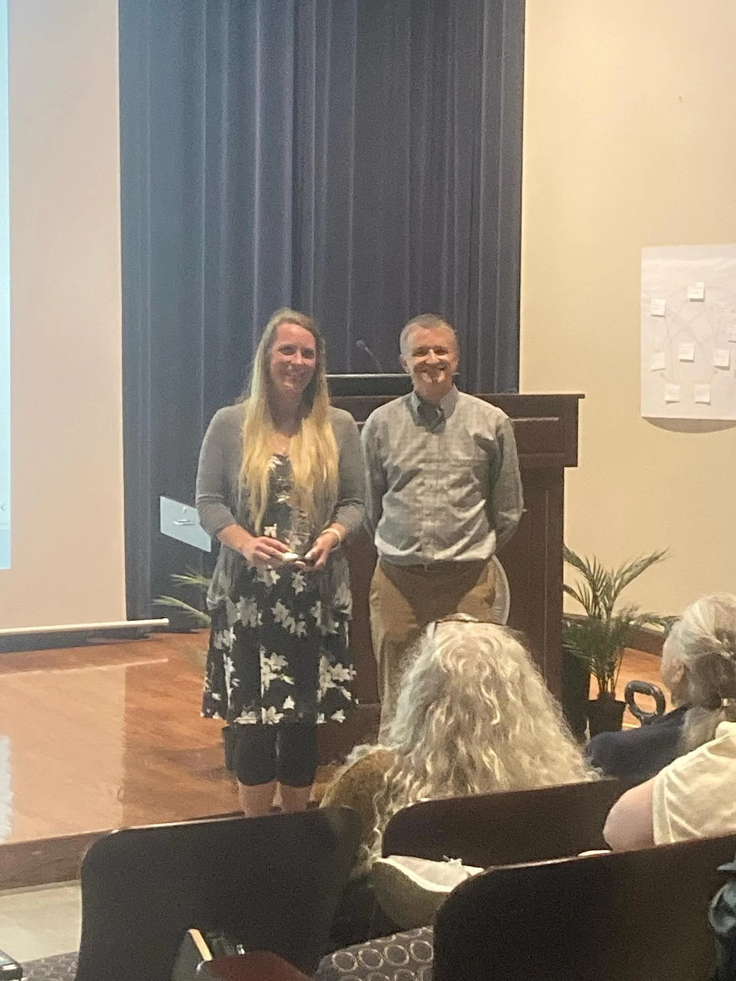 Our own Caitlin Nichols was awarded the Science Teachers of Missouri Champion of Science award! Everyone loves Caitlin!