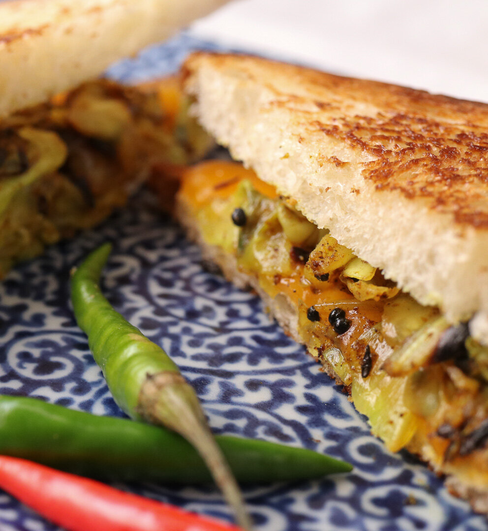 Back to school (or Not) - Vegetable Sabzi Grilled Cheese