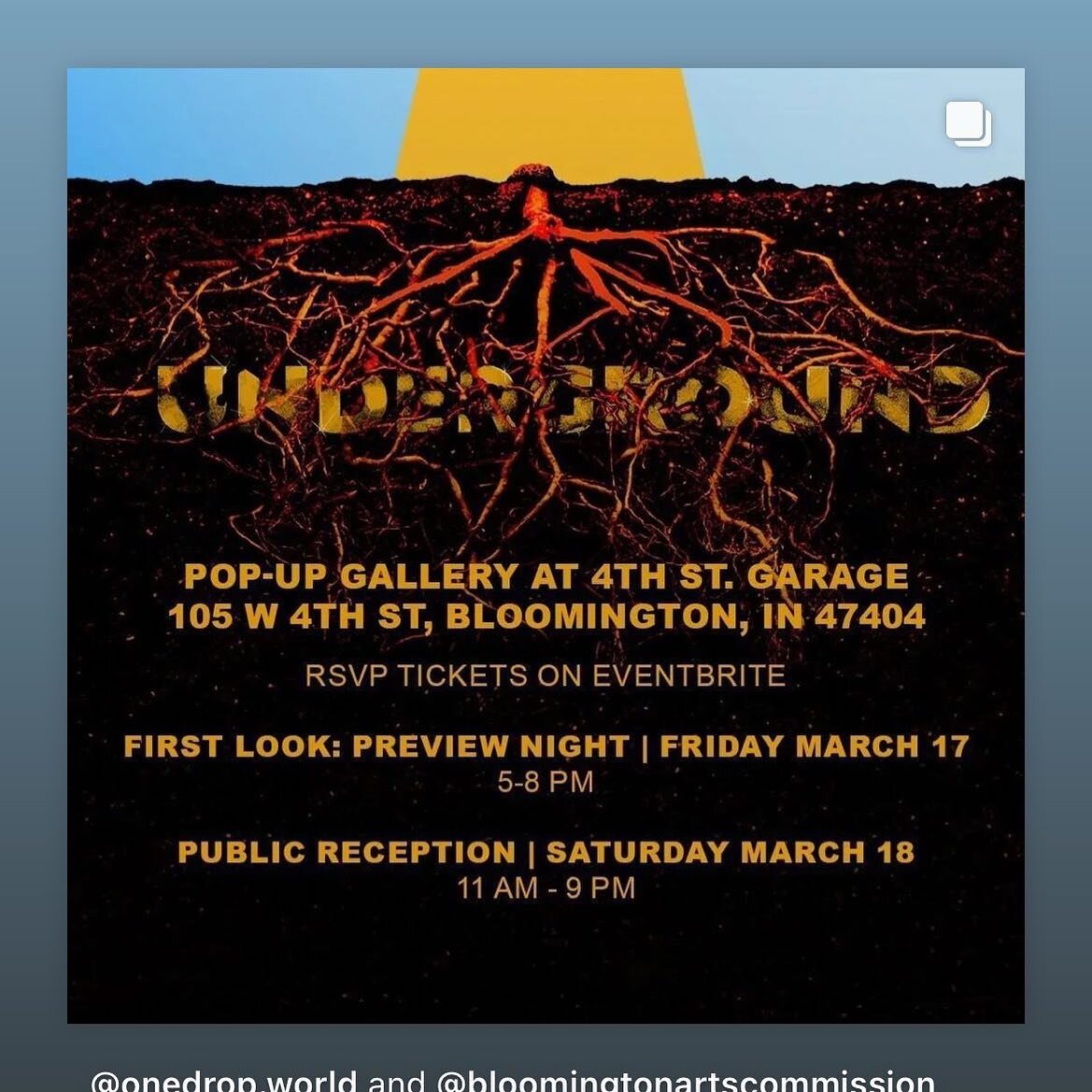 Excited to be part of this exhibit in Bloomington! Thanks to @onedrop.world for the opportunity! Check it out this weekend!

#indyartist #popup #onedropworld #fineartphotography #poetandflower