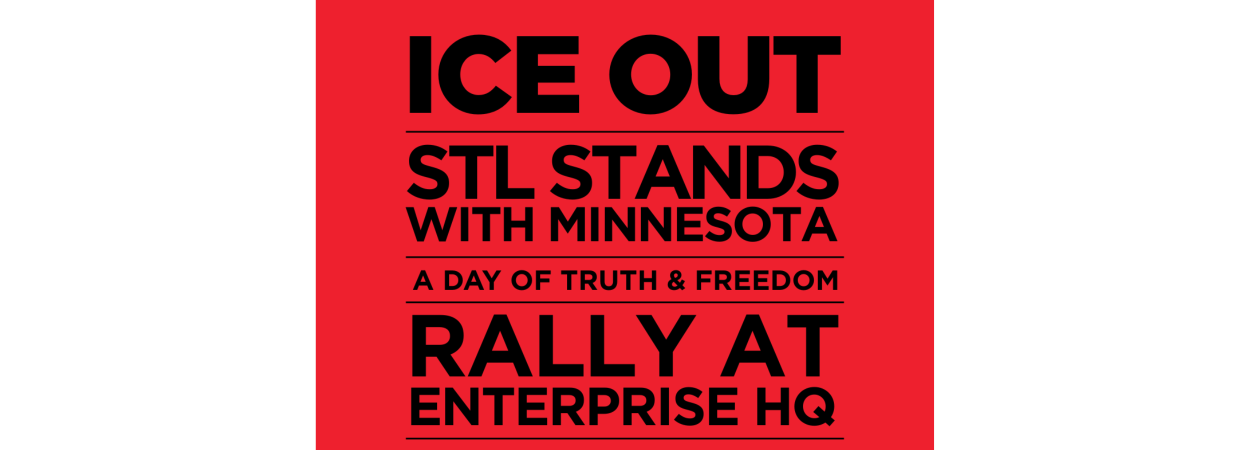 STL Stands with Minnesota: Day of Truth and Freedom