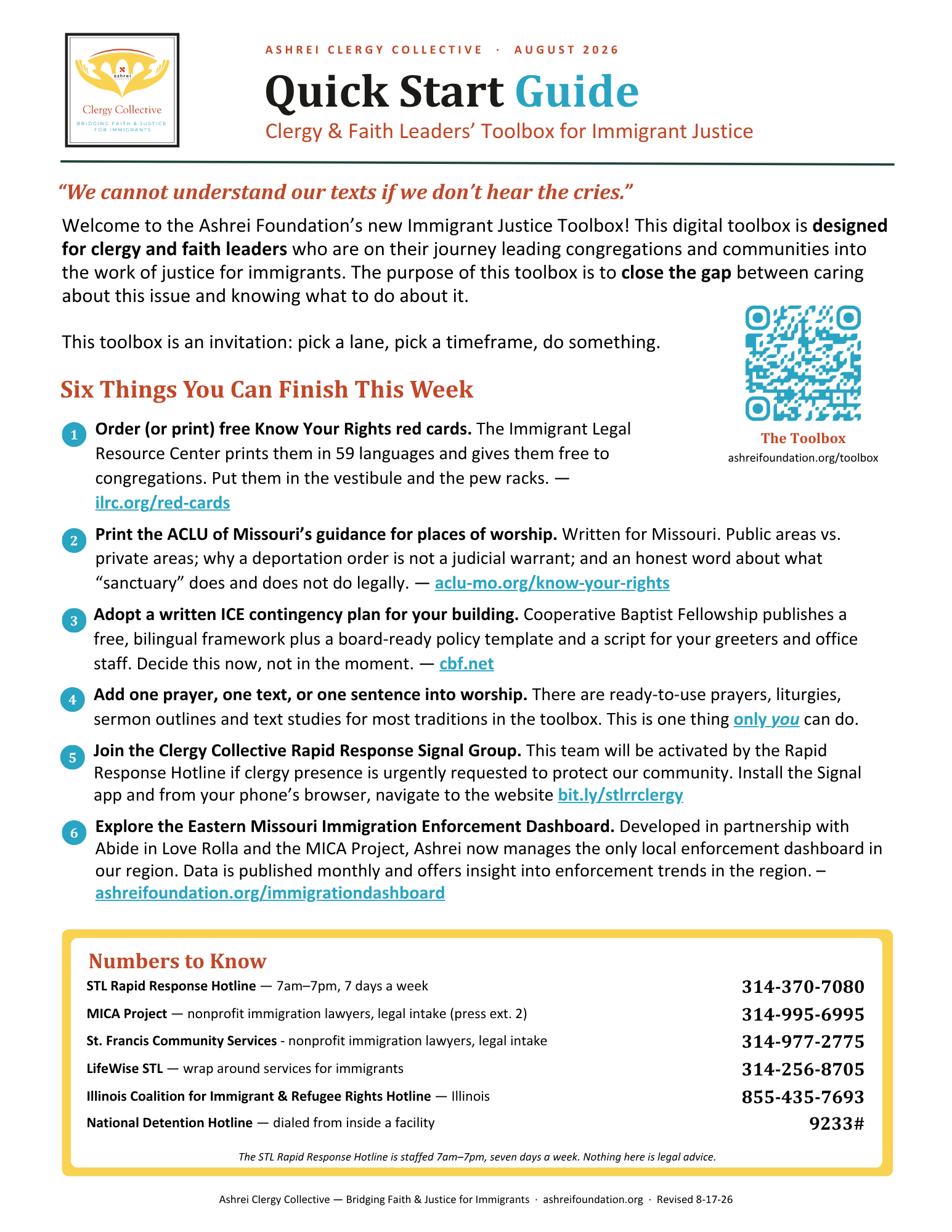 Quick Start Guide, two pages