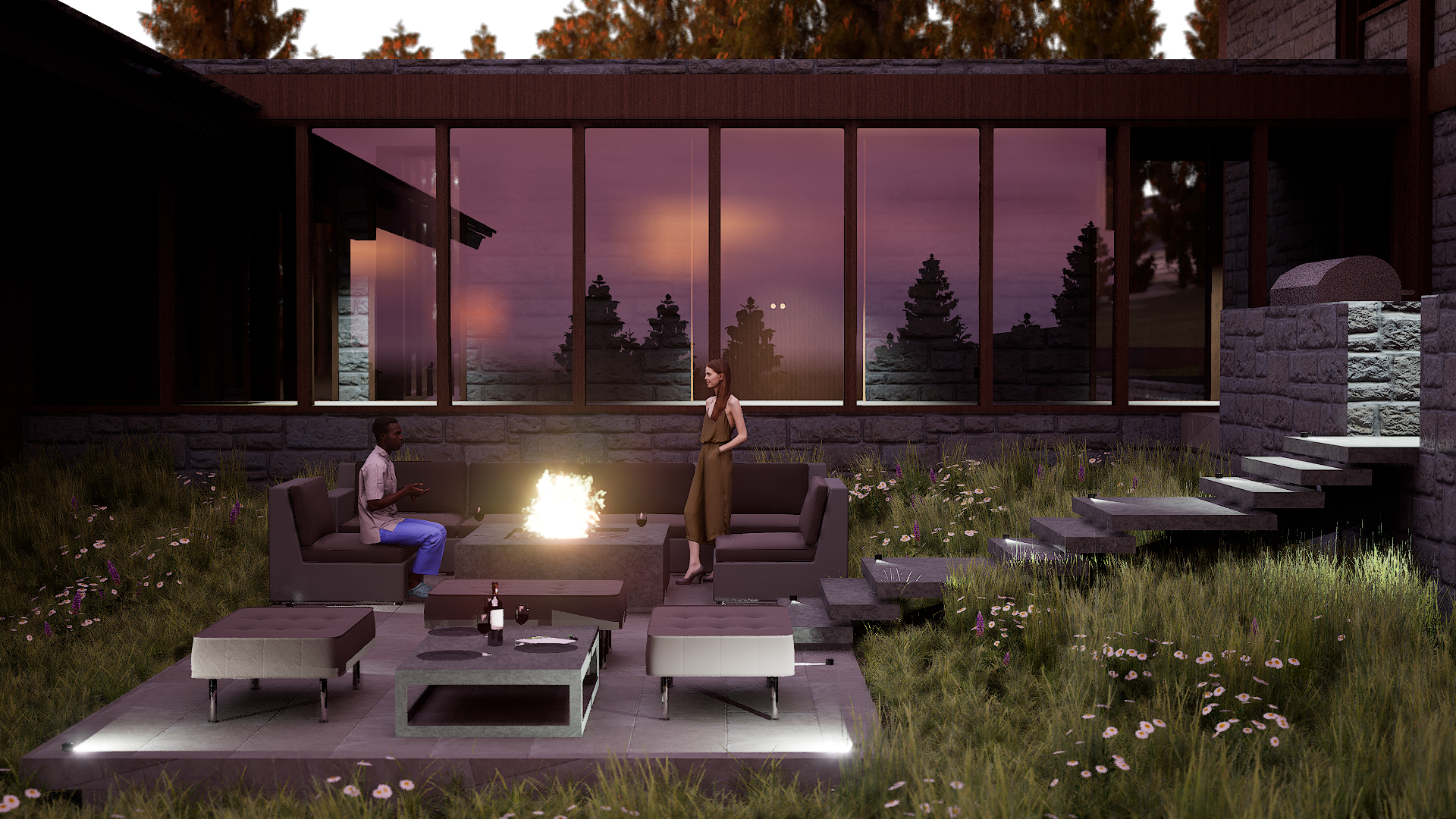 Rooftop Fire Lounge