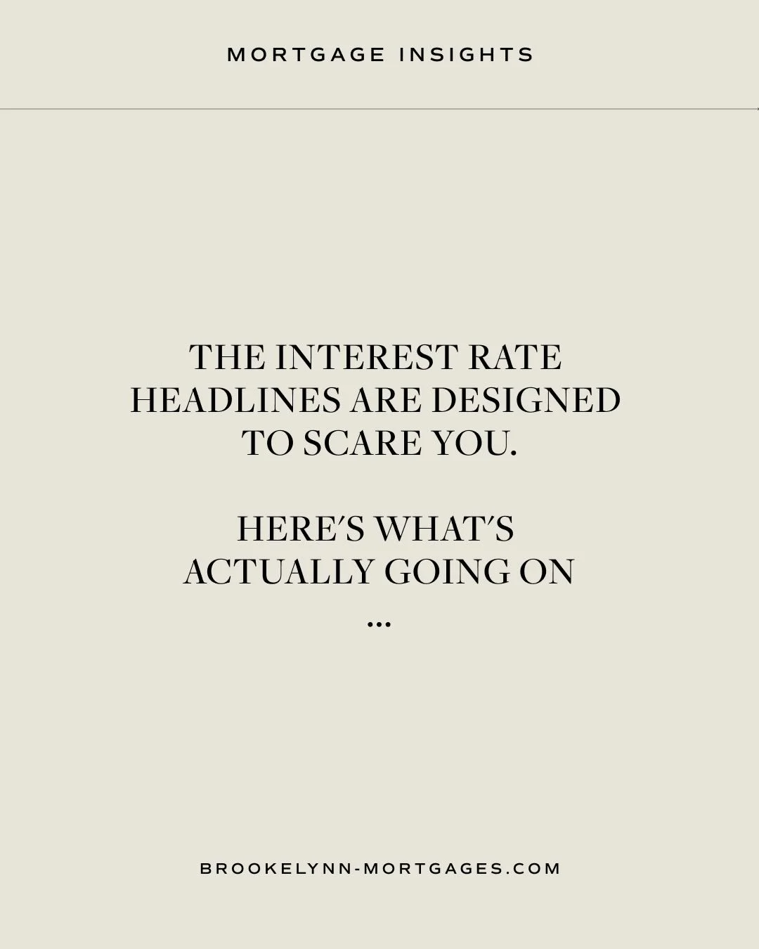 Overwhelmed by mortgage headlines? You are not alone! 

Here&rsquo;s a gentle reminder that not everything you read on the internet is true or applies to you 🙌

Here&rsquo;s the truth: you don&rsquo;t need hot takes. You need a plan. One that actual