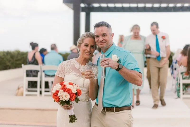 Destination wedding couple, wedding portrait, Dreams Playa Mujeres, Playa Mujeres Mexico destination wedding