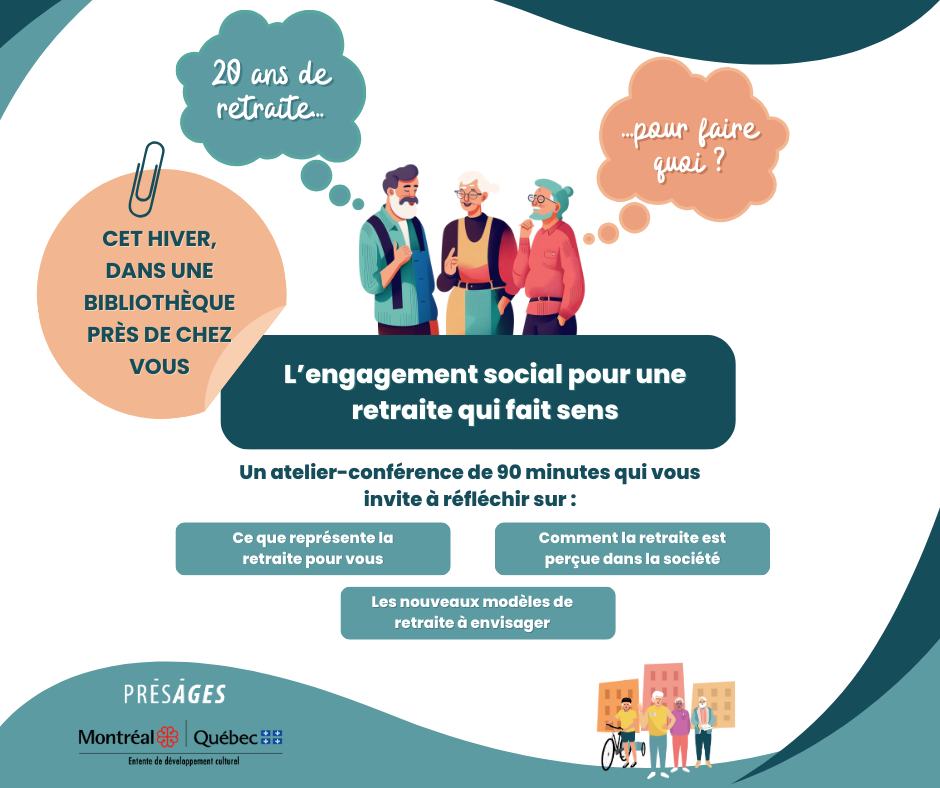 Notre atelier-conférence dans les bibliothèques montréalaises cet hiver