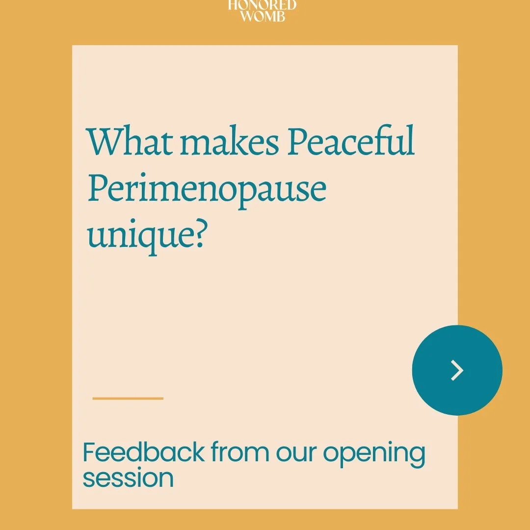 Our opening session of Peaceful Perimenopause was beautiful! 🥲

To hear each and every soul from Canada to Saudi Arabia, the UK to the US, reflecting the intentions that we cultivated this journey with is so very humbling.

We've gathered a diverse 