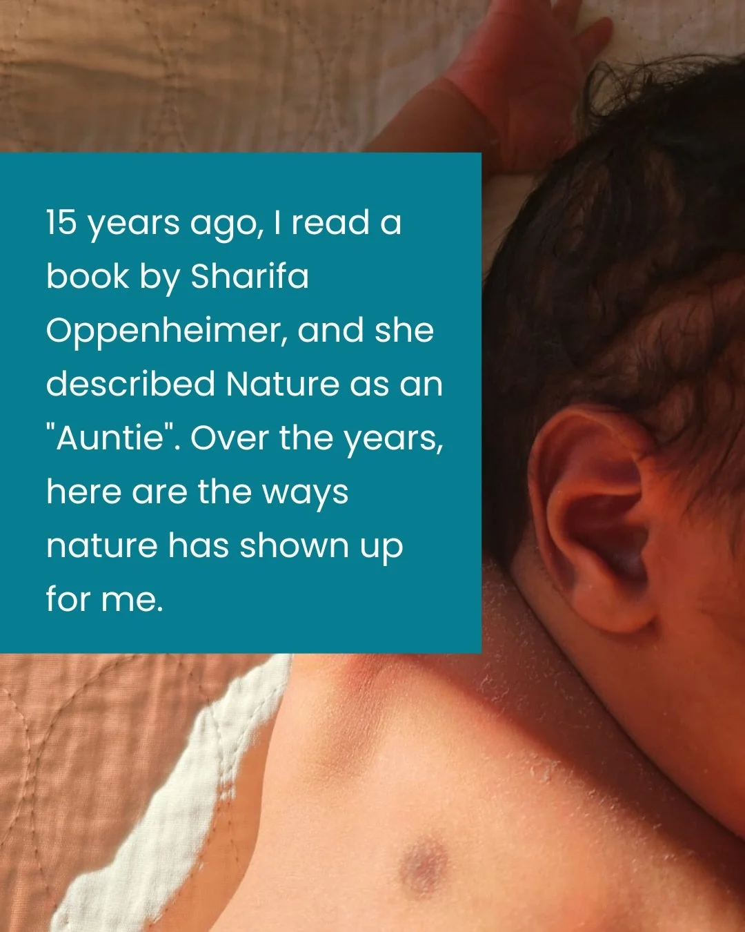 How does Nature hold you in your postpartum cocoon?

Peaceful Postpartum is still open for enrollment until February 23rd. 

Get the full mini-course, on-demand, plus the recording of Sunday&rsquo;s candid Postpartum Chat and Q&amp;A. 

See bio link 