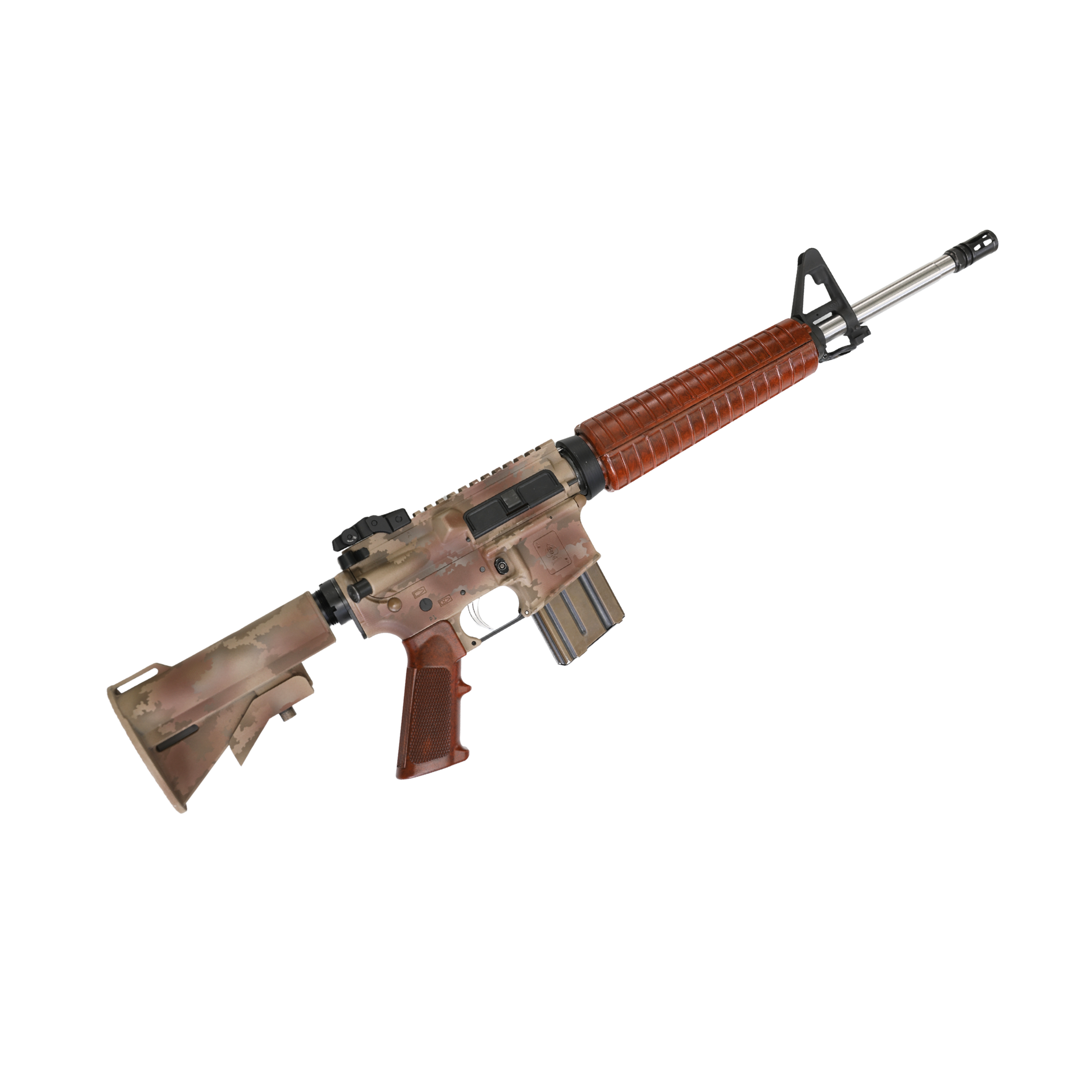 Atomic Blast CAR-15 Fakelite Furniture With Mid-length Handguard Set