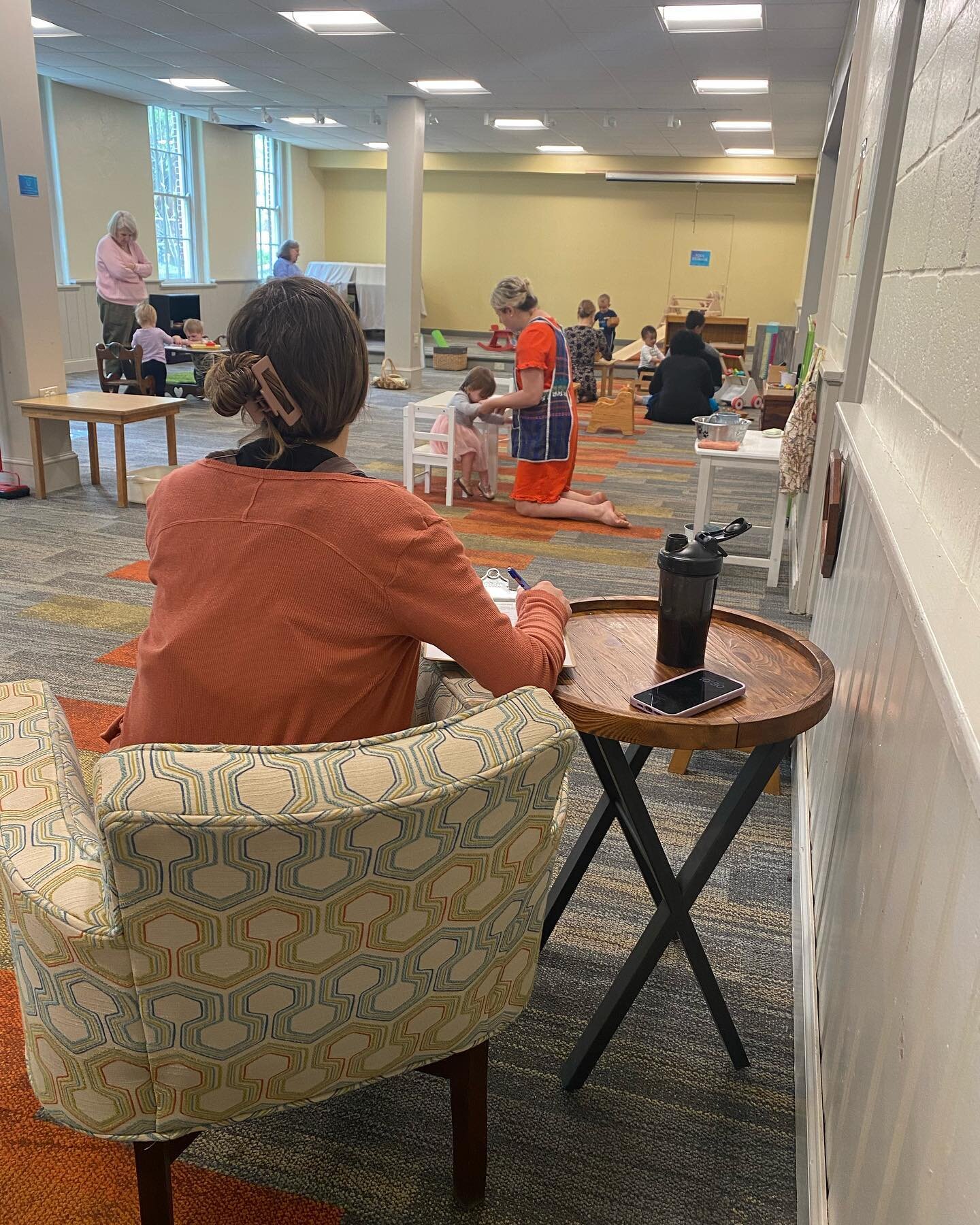 This week we invited our caregivers to take time for a formal observation. We put out several chairs around the room for adults to sit in along with clipboards, paper and pen. Sitting back and taking the time to truly watch your child with intention 