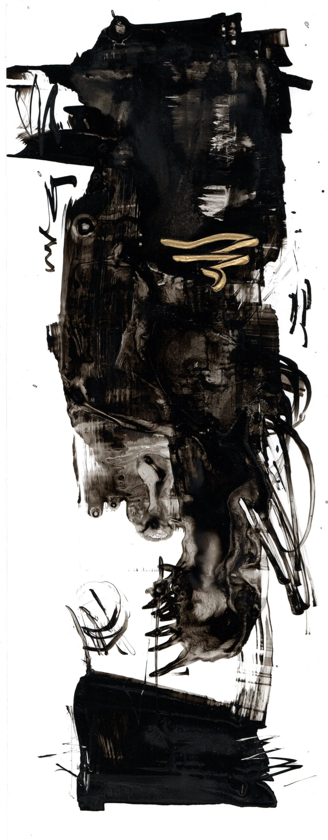 Abstract ink exploration on paper