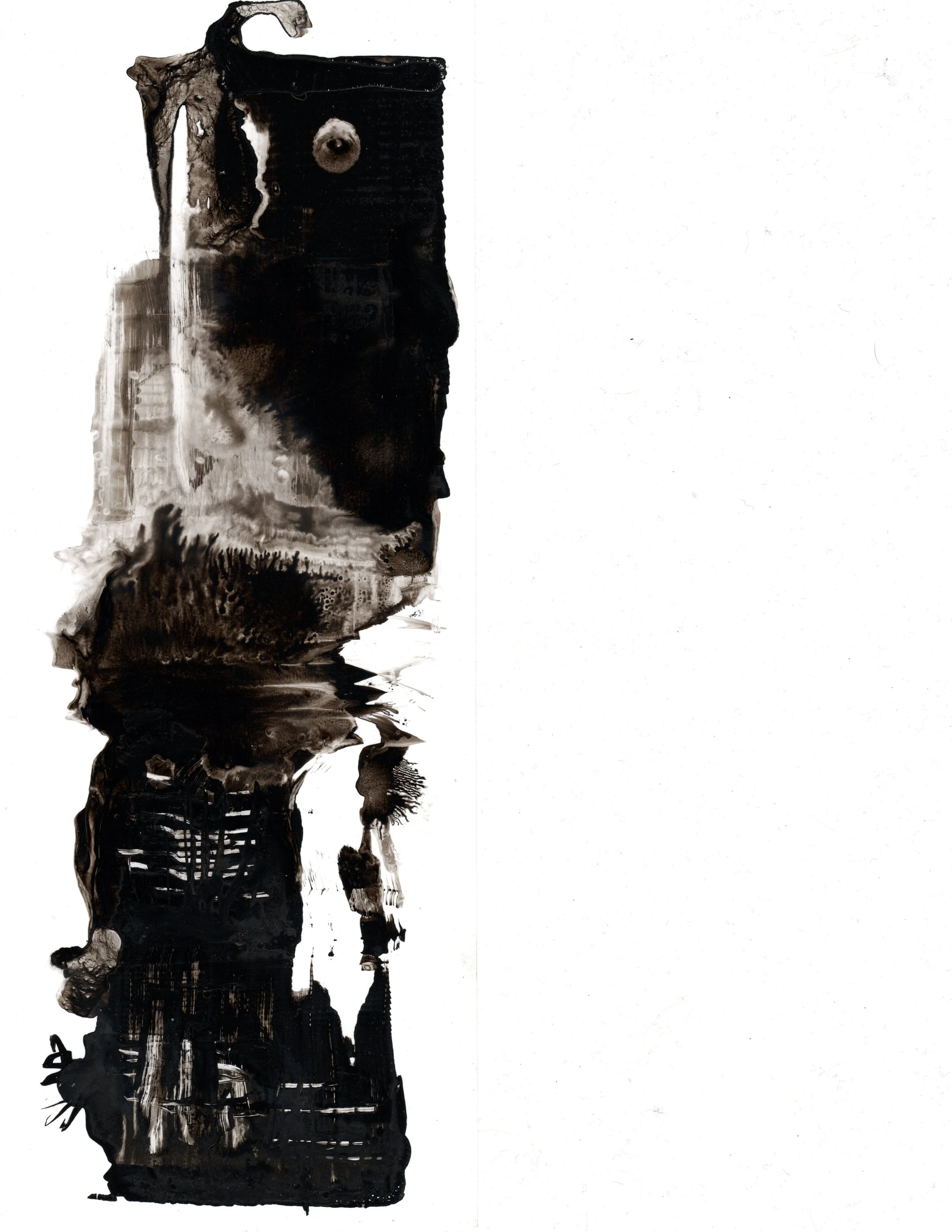 Abstract ink exploration on paper