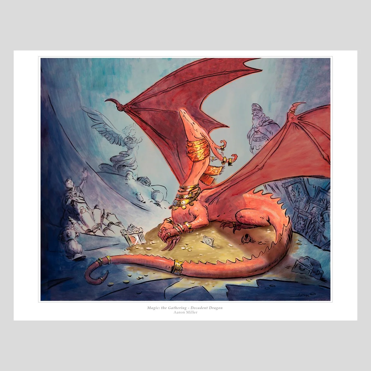 Magic: the Gathering - Decadent Dragon - 14x11