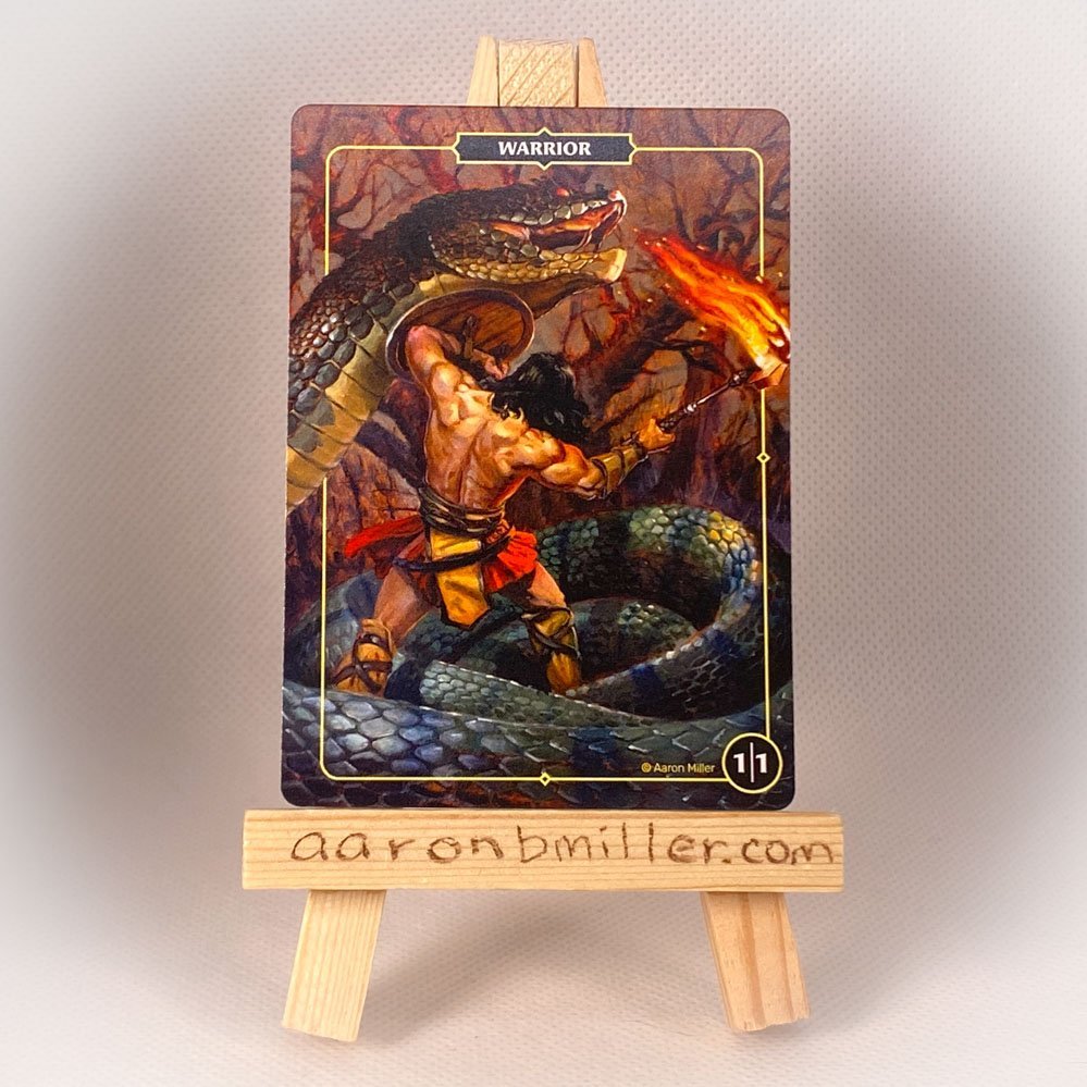 WARRIOR TOKEN: CONAN — Aaron Miller Illustration