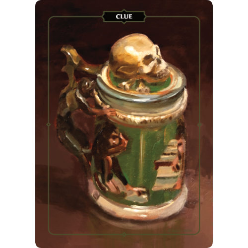 CLUE TOKEN: TANKARD Aaron Miller Illustration CLUE TOKEN: TANKARD Aaron Miller Illustration
